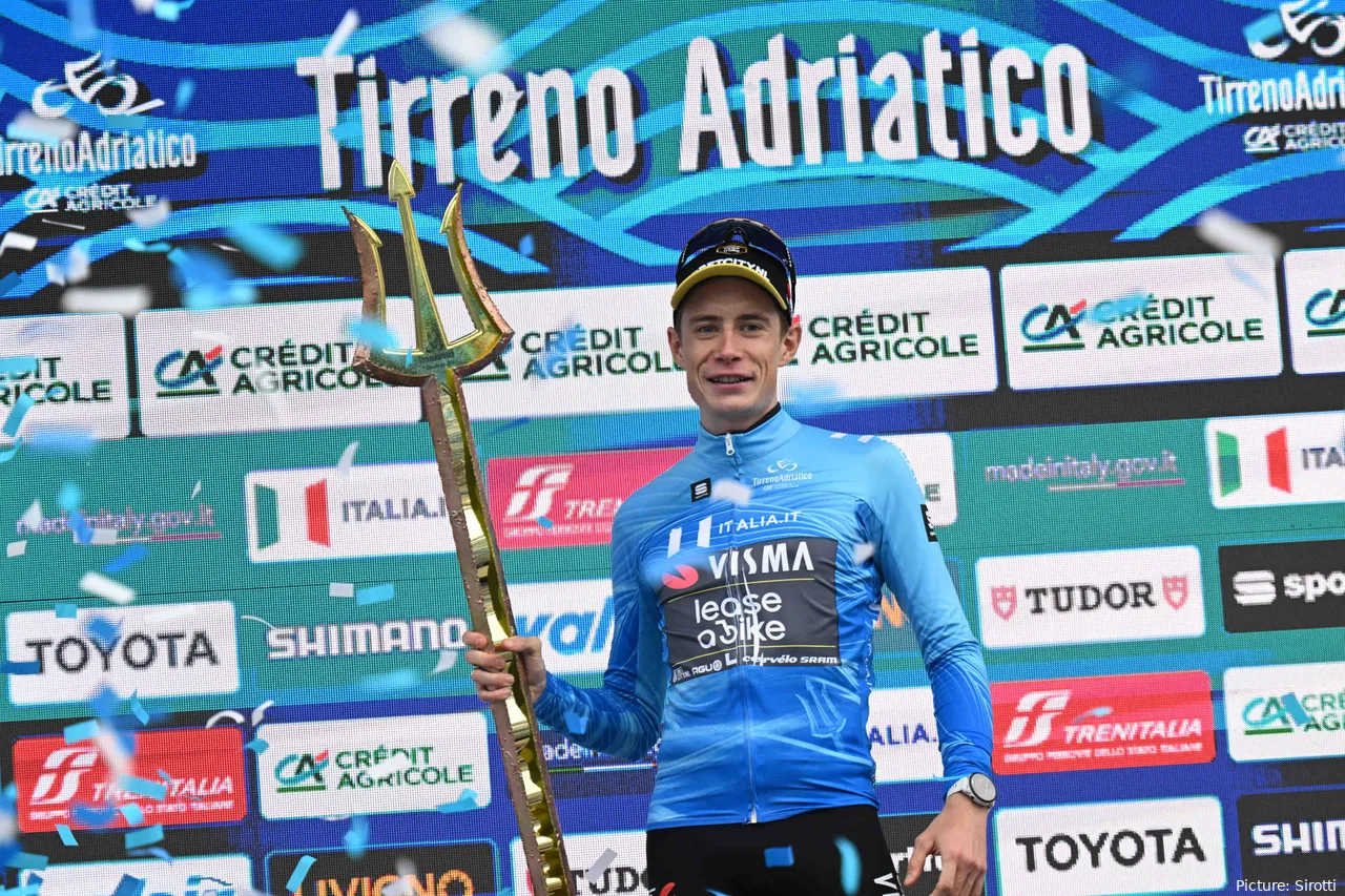 Vingegaard estaba en buena forma antes de su caída, como quedó demostrado en la Tirreno Adriático.