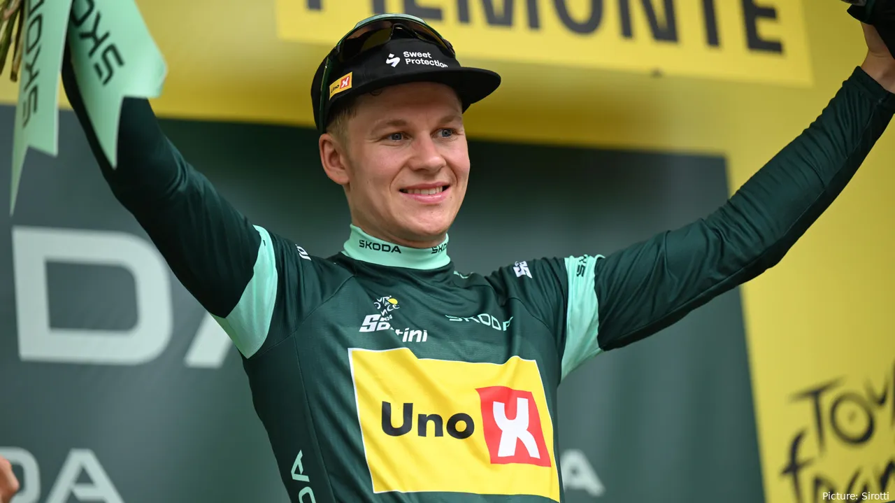 Jonas Abrahamsen vistió el maillot verde en el Tour de Francia