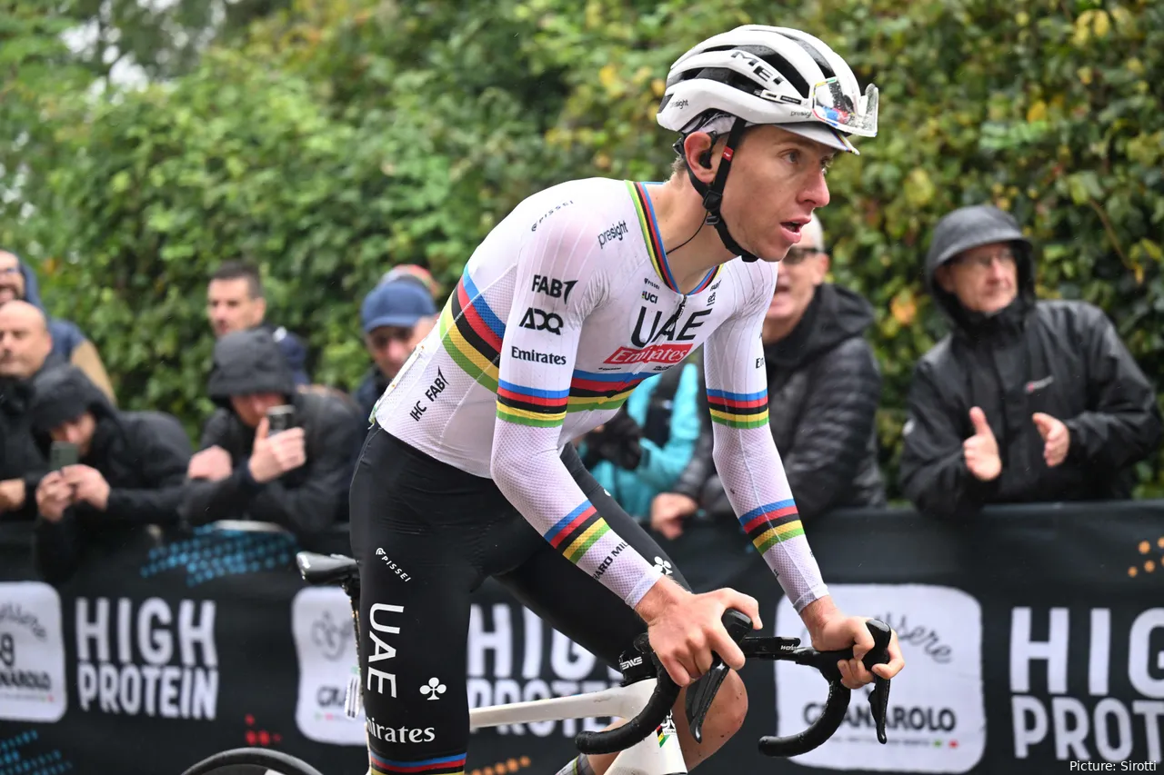 Tadej Pogacar intentará ganar su primer monumento como campeón del mundo