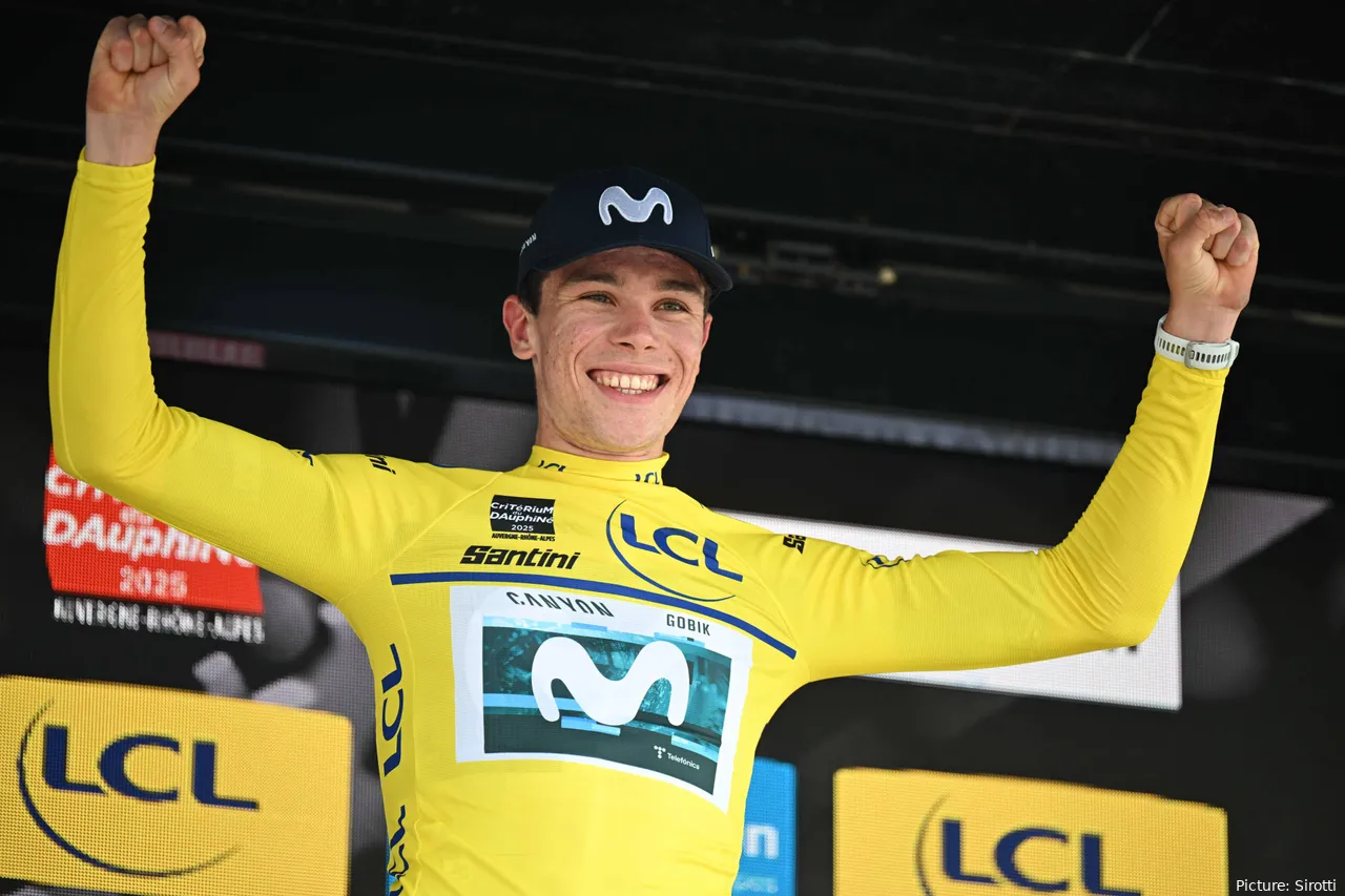 Iván Romeo, líder del Dauphiné tras su triunfo en la etapa 3
