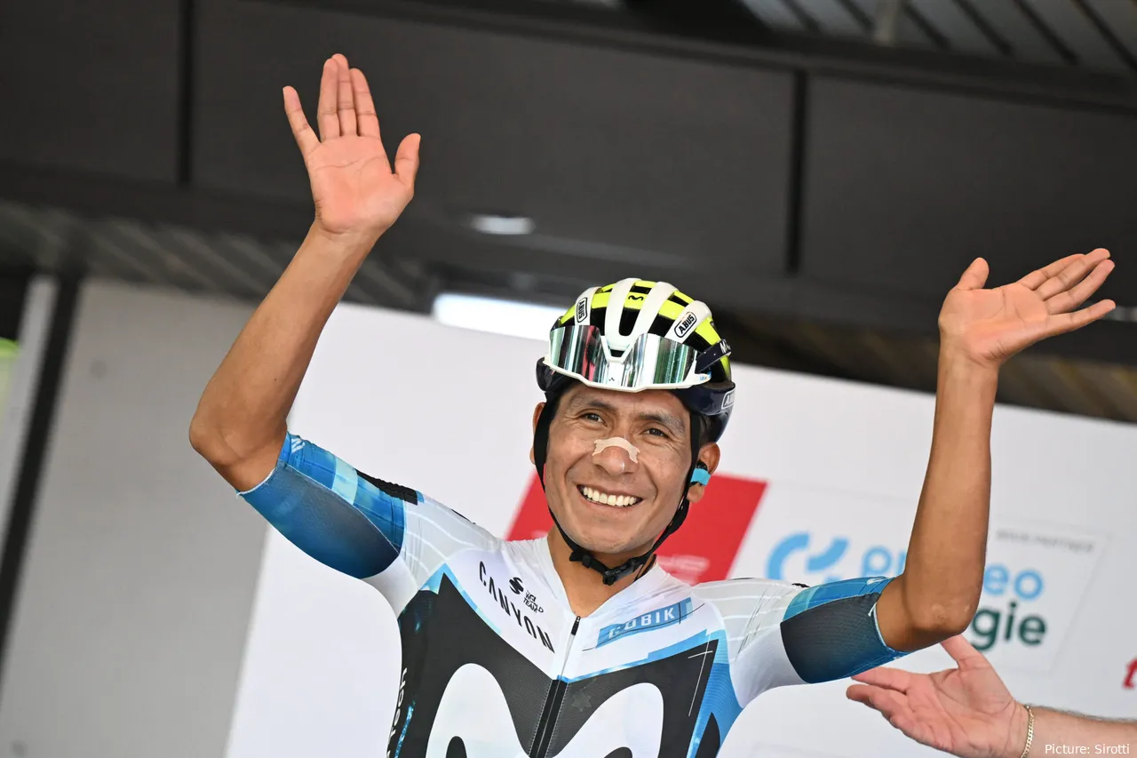 Nairo Quintana, en la Vuelta a Suiza 2025.&nbsp;