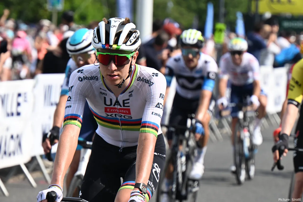 Tadej Pogacar es 7º en la clasificación general del Critérium du Dauphiné 2025 tras cinco etapas
