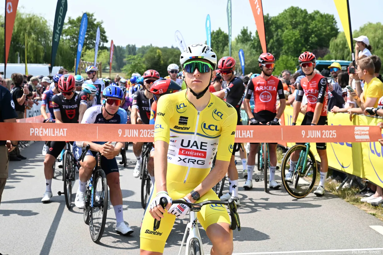 Tadej Pogacar, ganador del último Critérium du Dauphiné de la historia