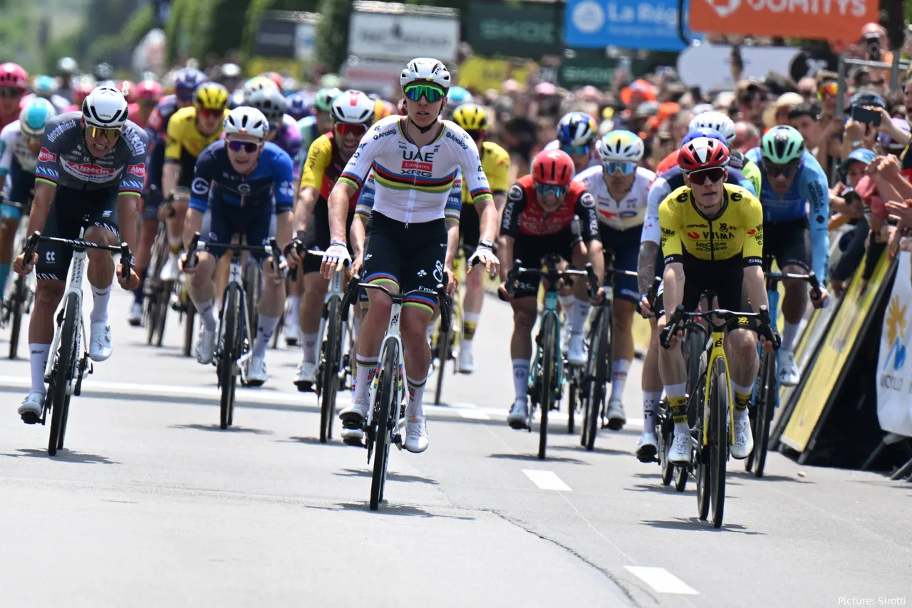 Tadej Pogacar acabó ganando a Jonas Vingegaard.&nbsp;