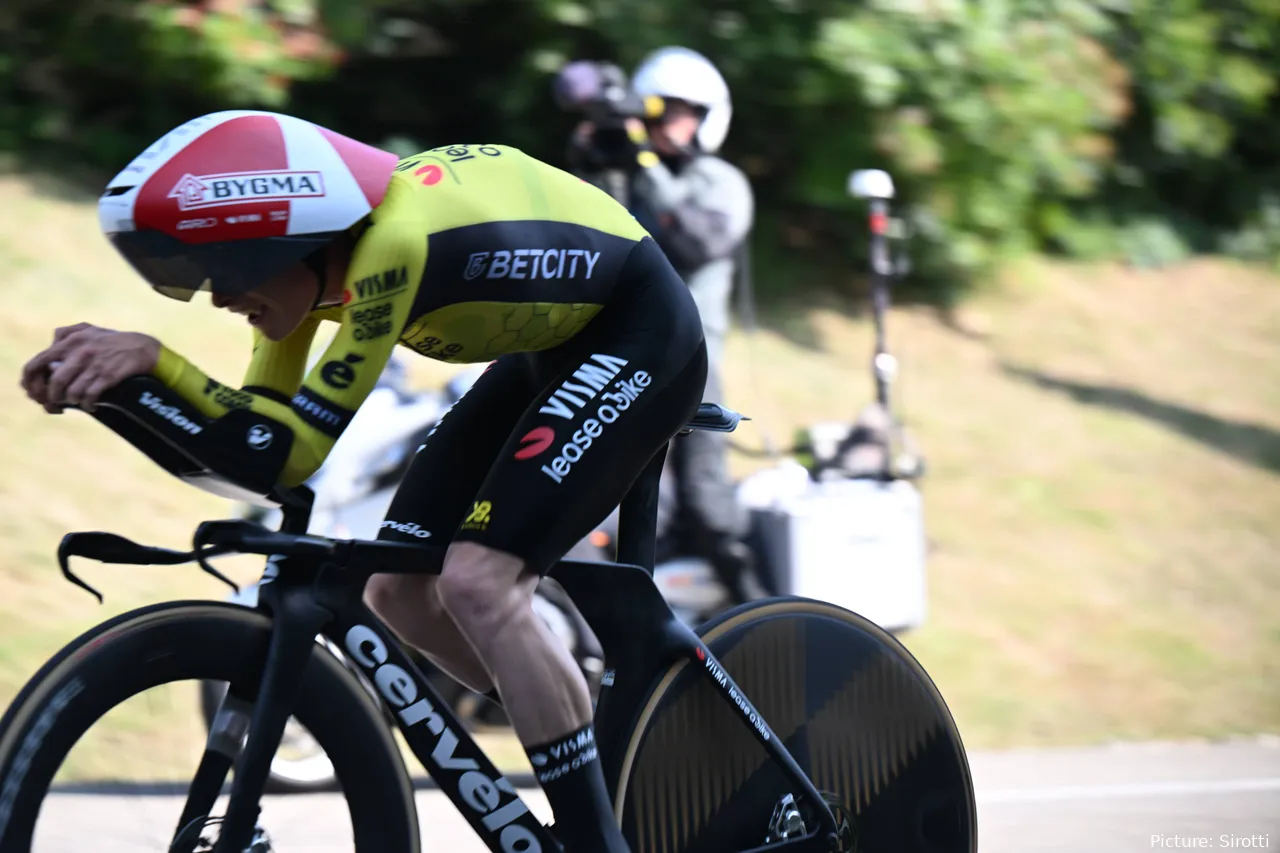 Jonas Vingegaard fue 13º en la contrarreloj de la etapa 5 del Tour de Francia 2025