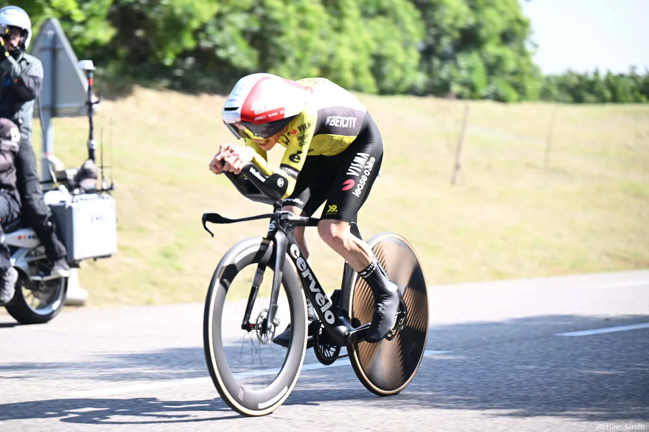 Jonas Vingegaard, en la crono de Dauphiné.&nbsp;