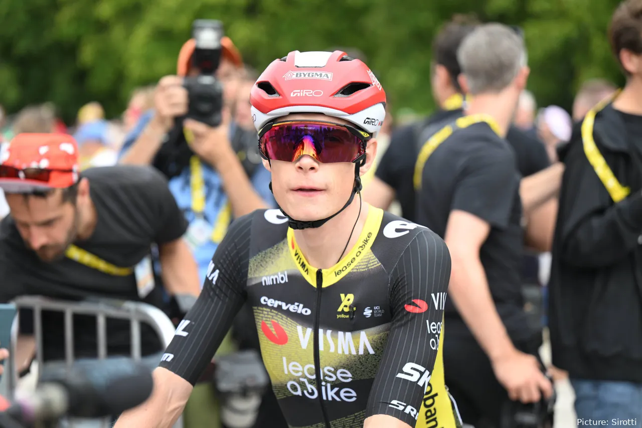 Jonas Vingegaard se ha colocado 3º del Tour de Francia 2025 tras dos etapas