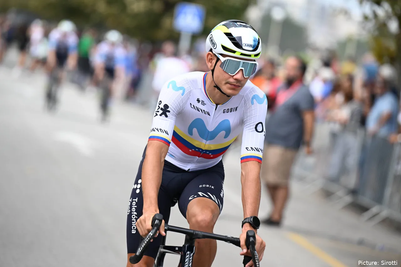 Orluis Aular fue 3º en la etapa 19 de la Vuelta a España