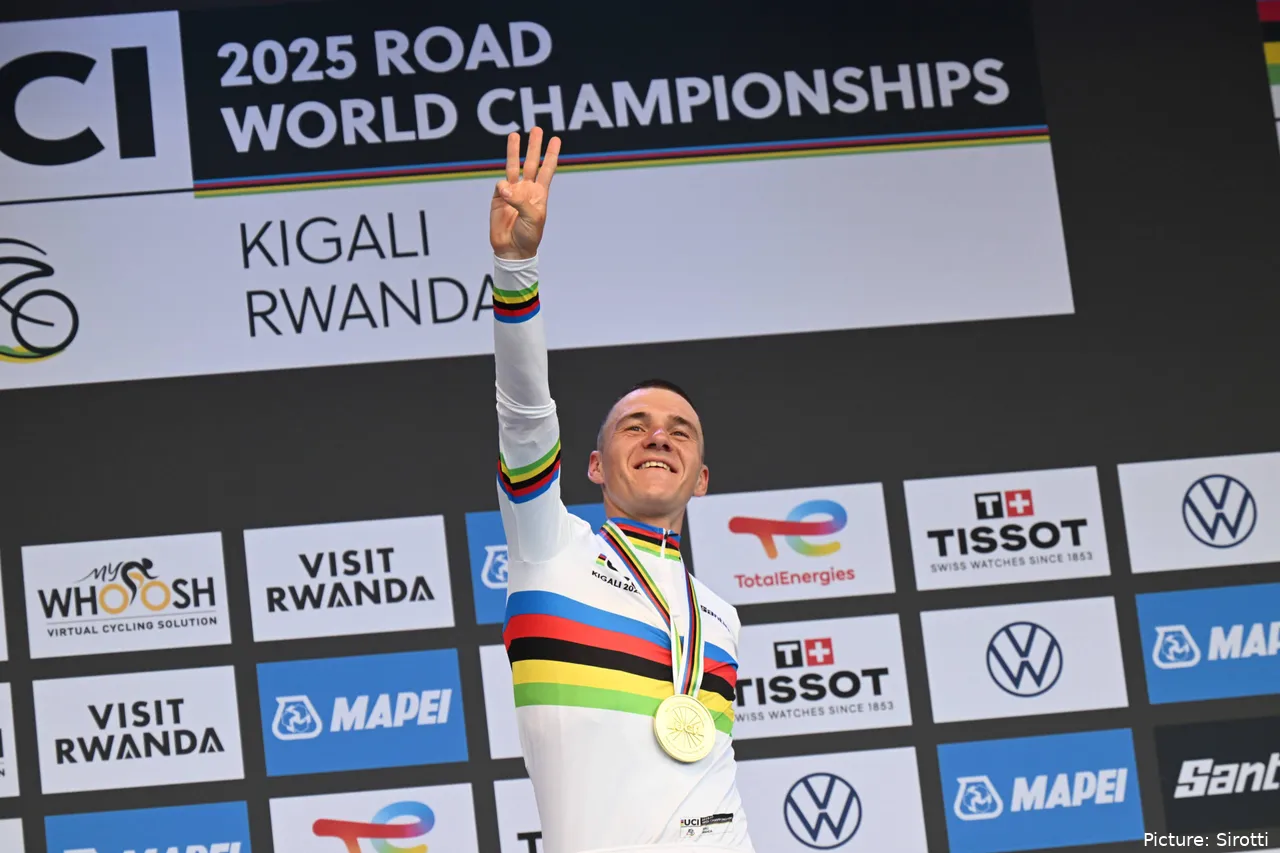 Remco Evenepoel ganó el Mundial Contrarreloj 2025