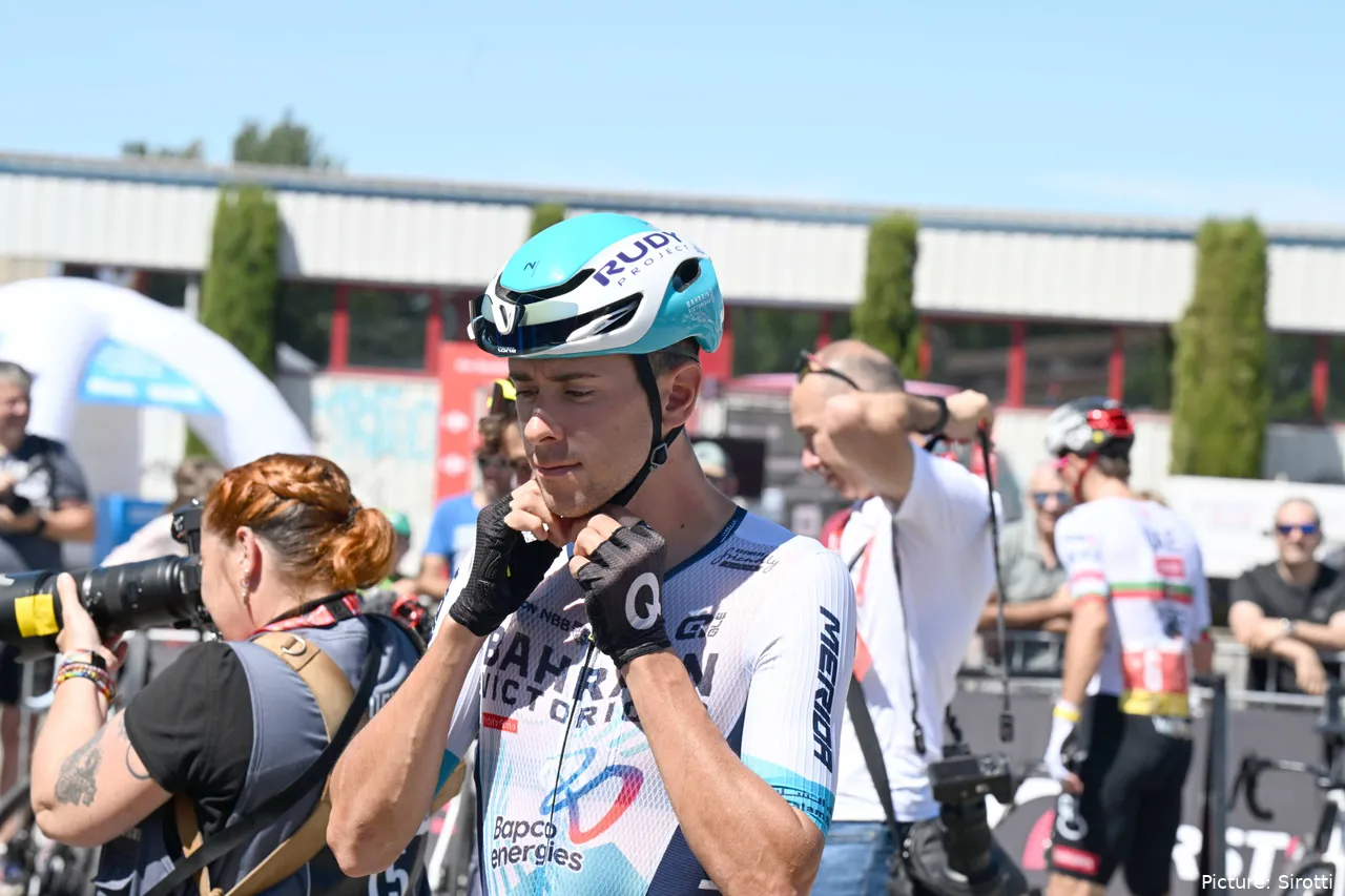 Antonio Tiberi habría querido competir contra Tadej Pogacar