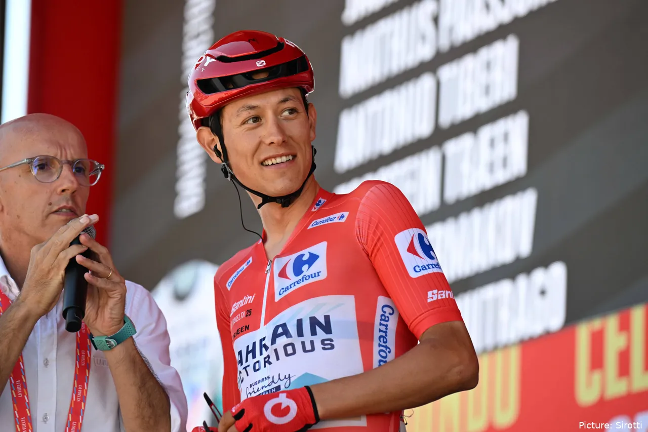 Torstein Traeen, líder de la Vuelta a España 2025.&nbsp;