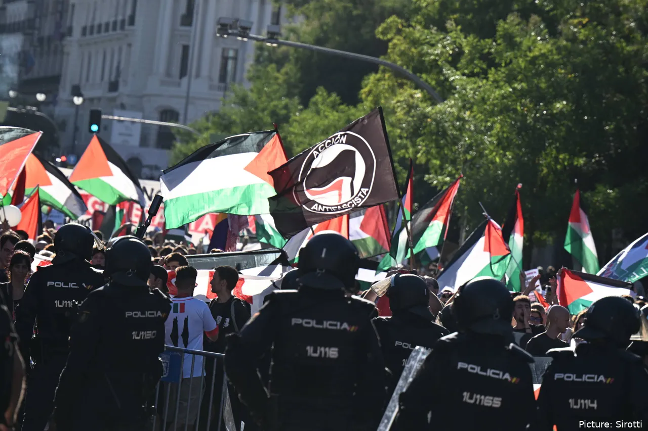 Las protestas provocaron la cancelación de la última etapa de La Vuelta