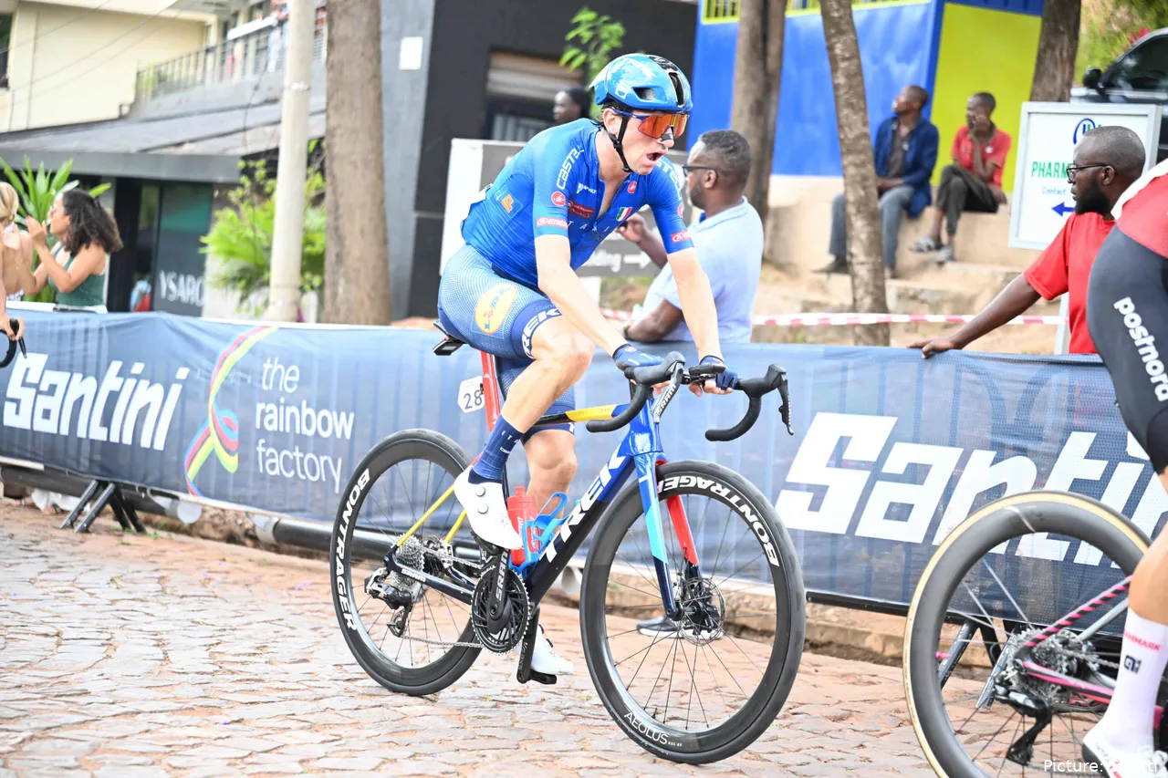 Giulio Ciccone no pudo brillar en el Mundial de Kigali 2025