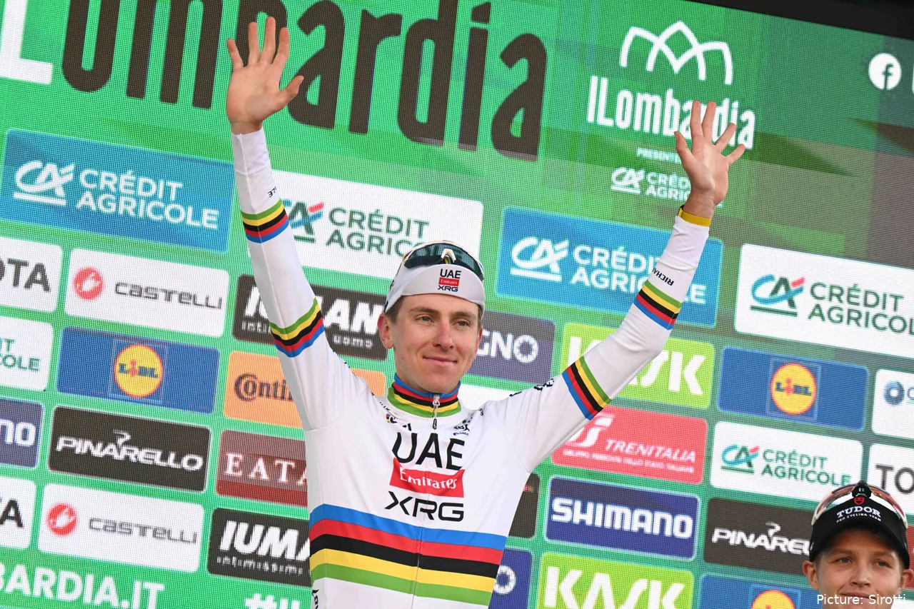 Tadej Pogacar ha completado en 2025 el mejor año de su carrera