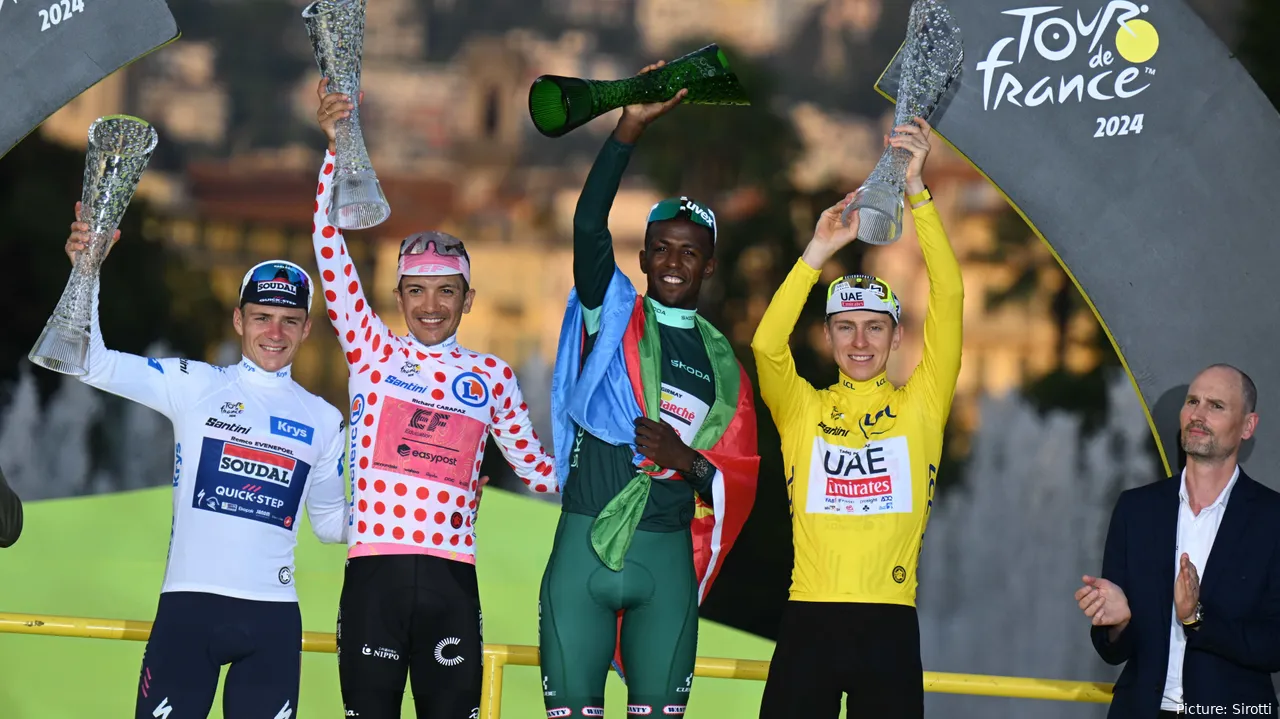 Evenepoel ganhou a classificação de melhor jovem do Tour