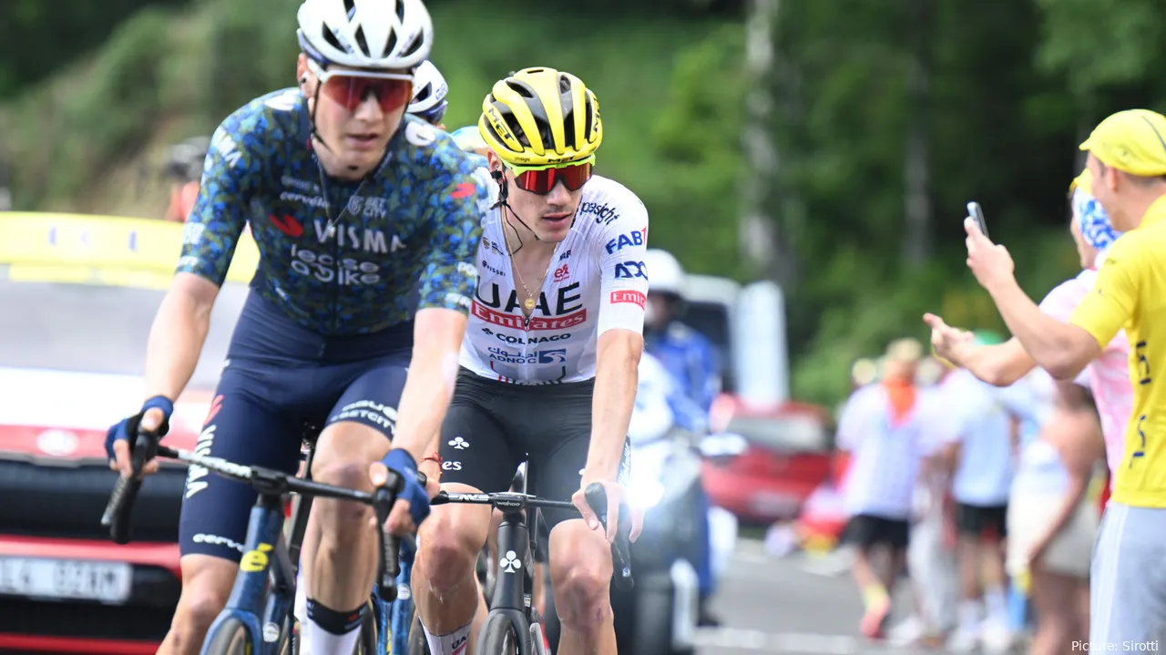 Juan Ayuso during the Tour de France. He was dropped by UAE days before testing positive for Covid-19 and withdrawing from the race. @Sirotti
