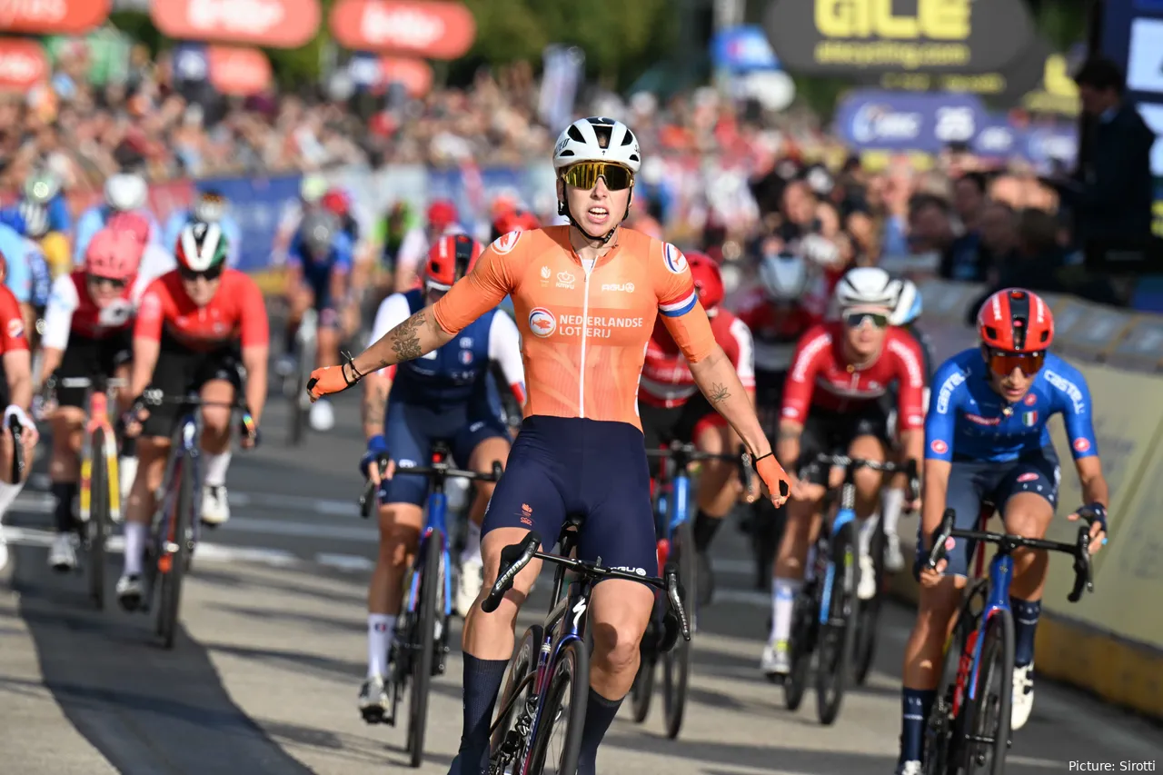 Lorena Wiebes Womens Elite Road Race at the 2024 European Championships in Hasselt