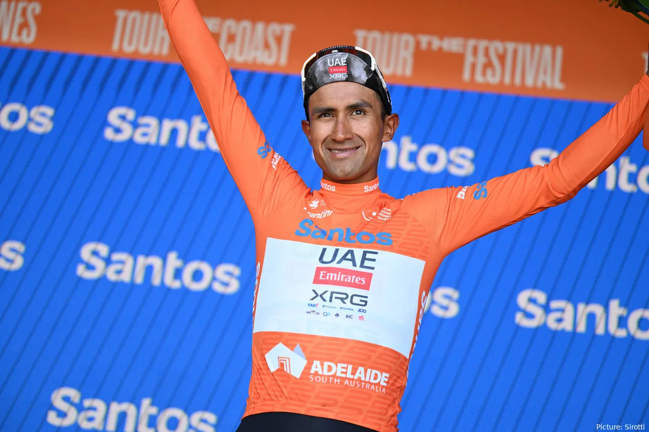 Narvaez, da UAE Team Emirates-XRG, conquistou a geral do Tour Down Under 2025
