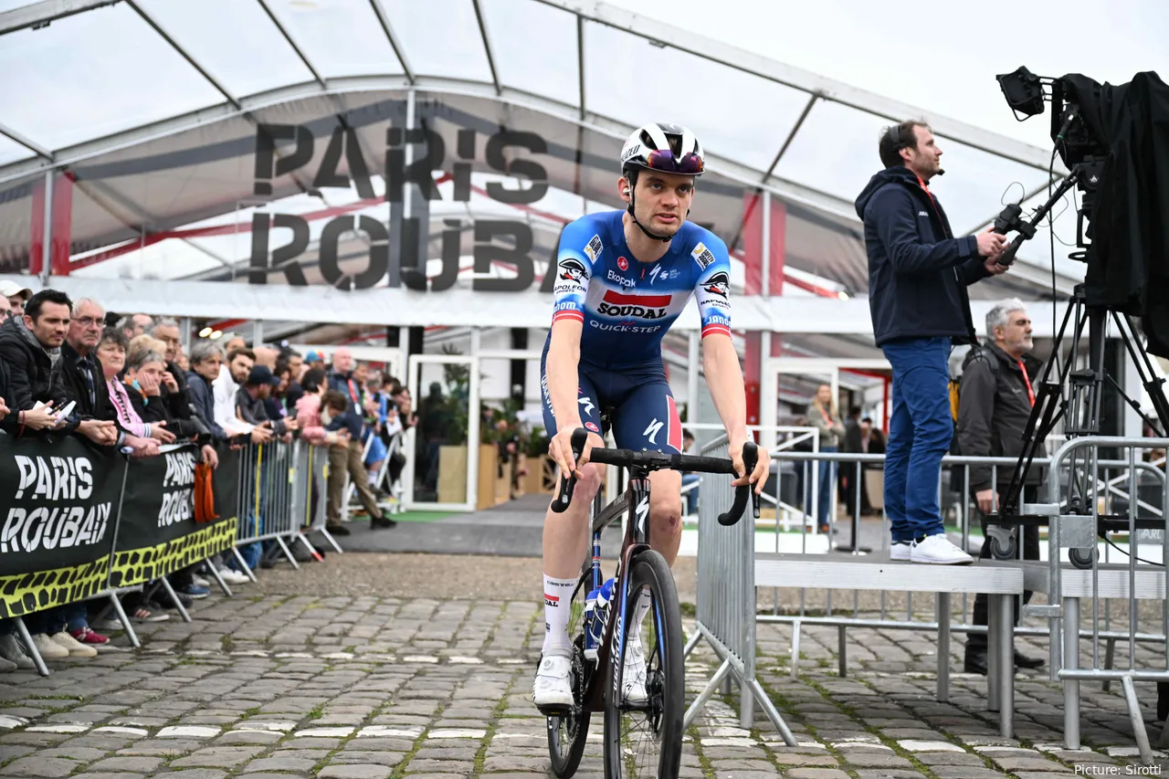 Kasper Asgreen bij Paris-Roubaix