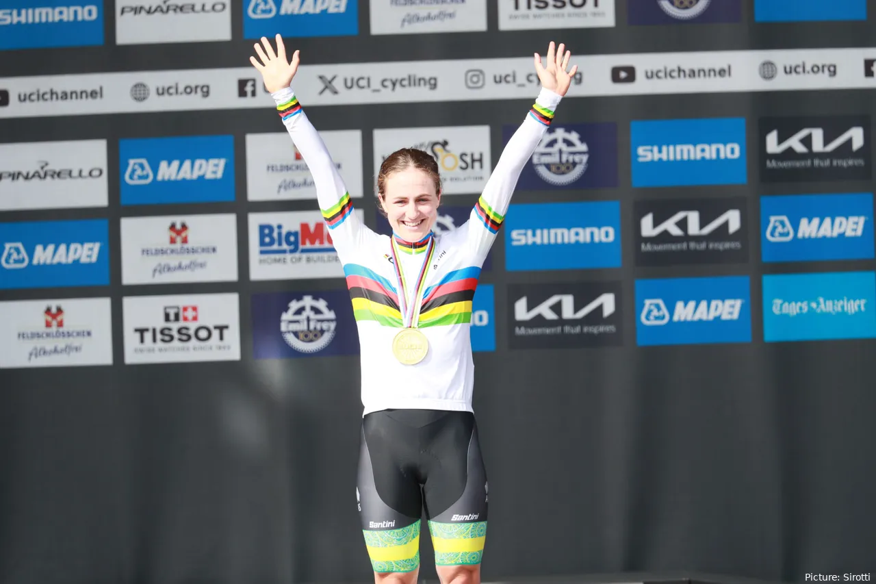 Brown pakte eerder deze week al de Rainbow Jersey in de individuele tijdrit