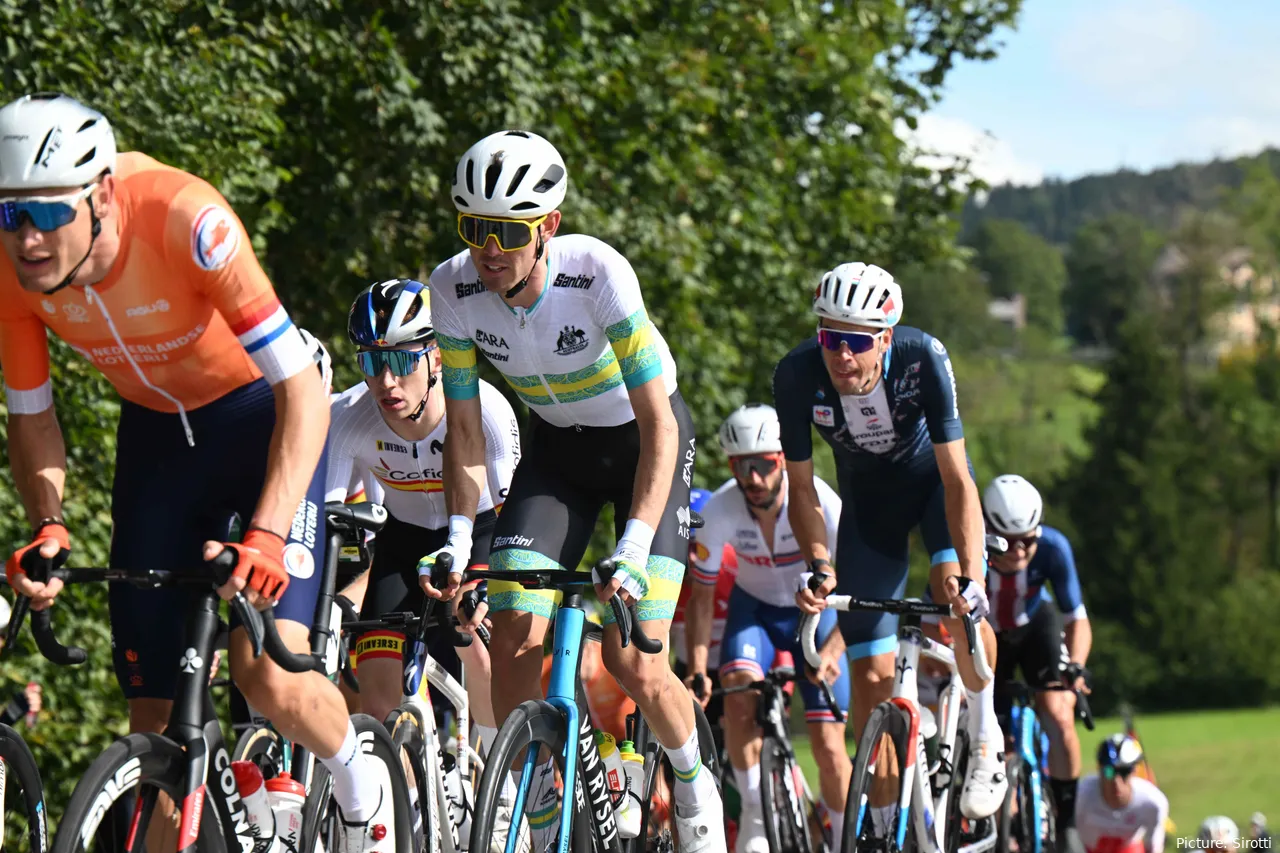 Ben O'Connor op de Wereldkampioenschappen 2024. @Sirotti