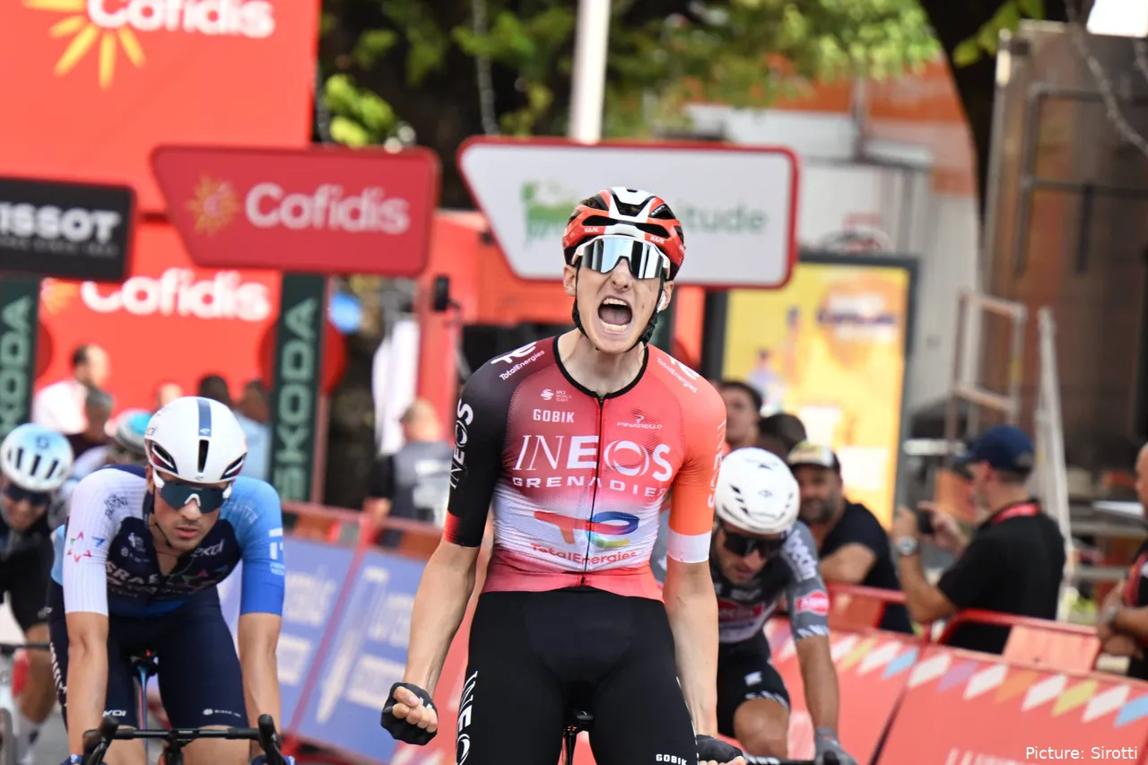 Planckaert derde achter Ben Turner in de Vuelta van dit jaar. @Sirotti