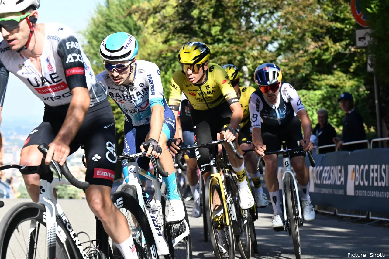 Cian Uijtdebroeks maakte indruk in de Giro dell'Emilia. @Sirotti