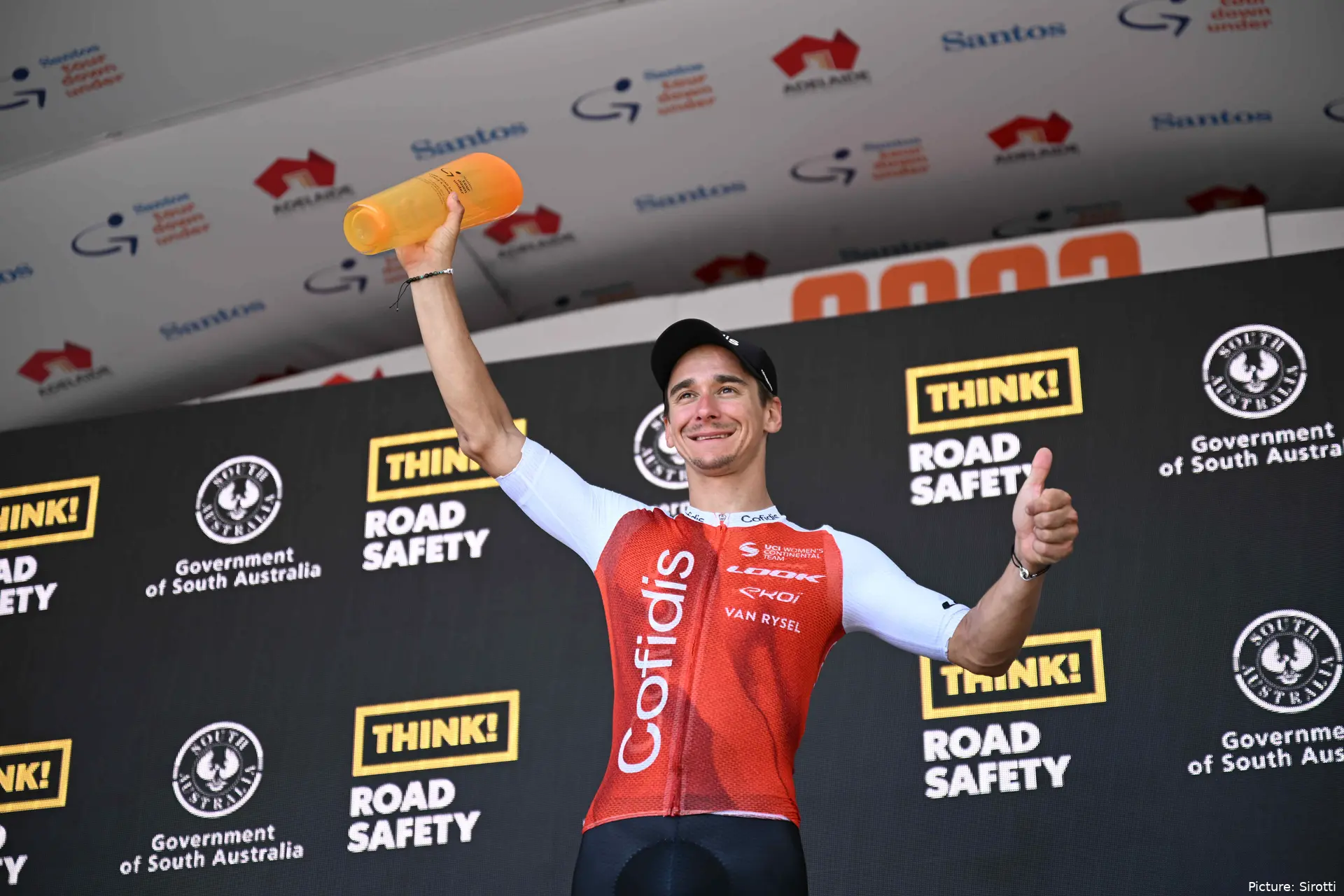 Bryan Coquard, celebrando una victoria con Cofidis
