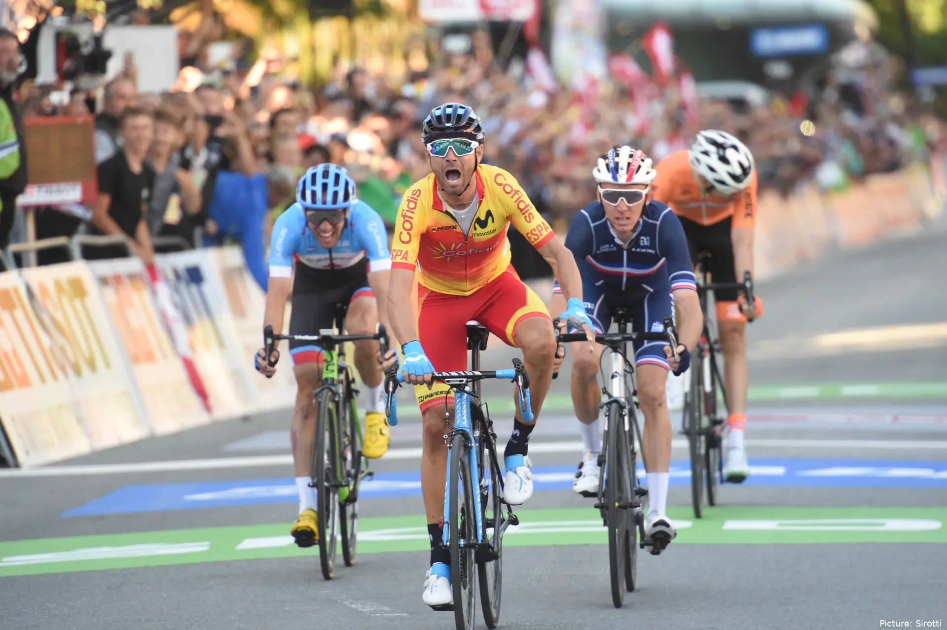 Victoria incontestable de Alejandro Valverde en el Mundial.
