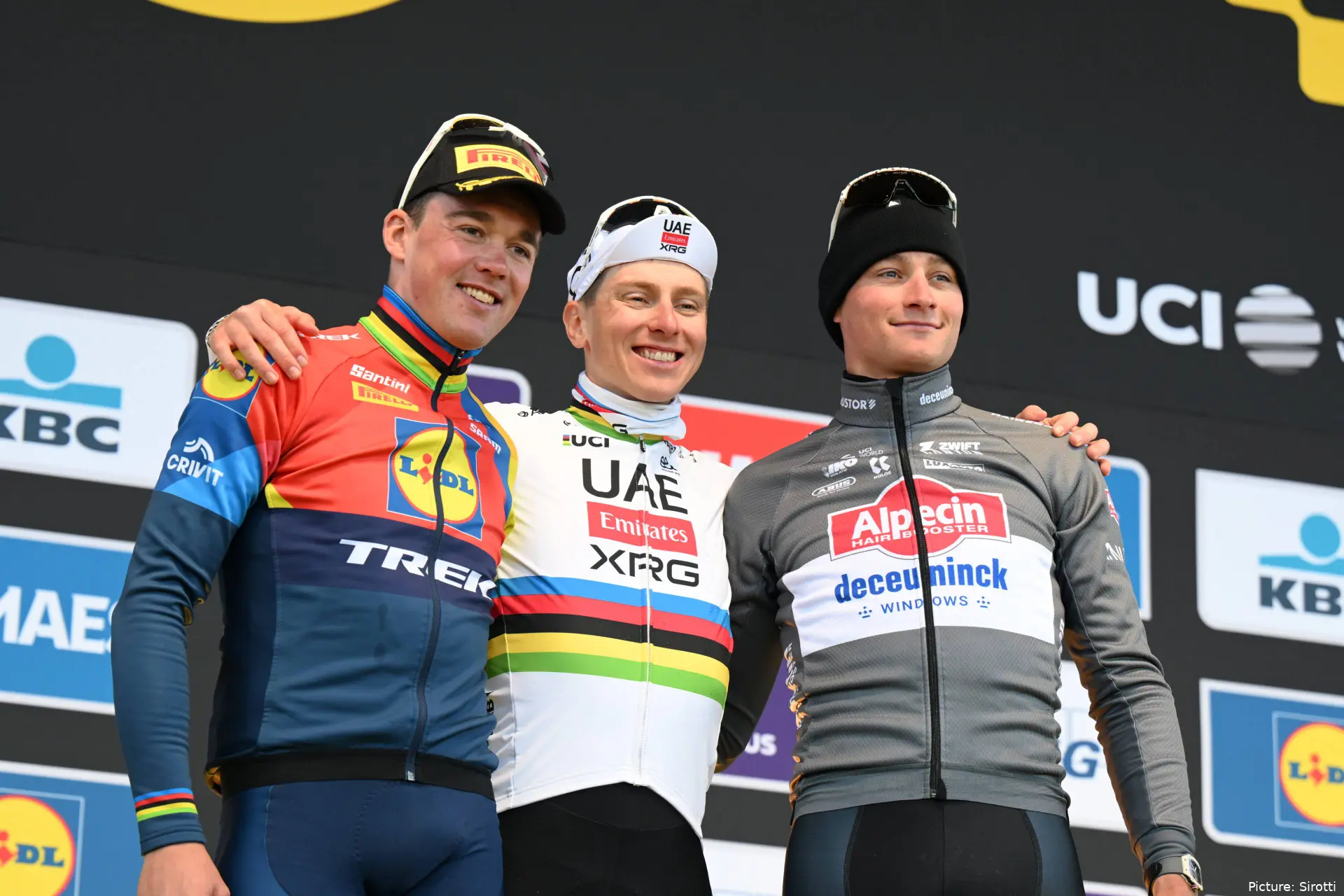 tour de flandes tadej pogacar mathieu van der poel mads pedersen