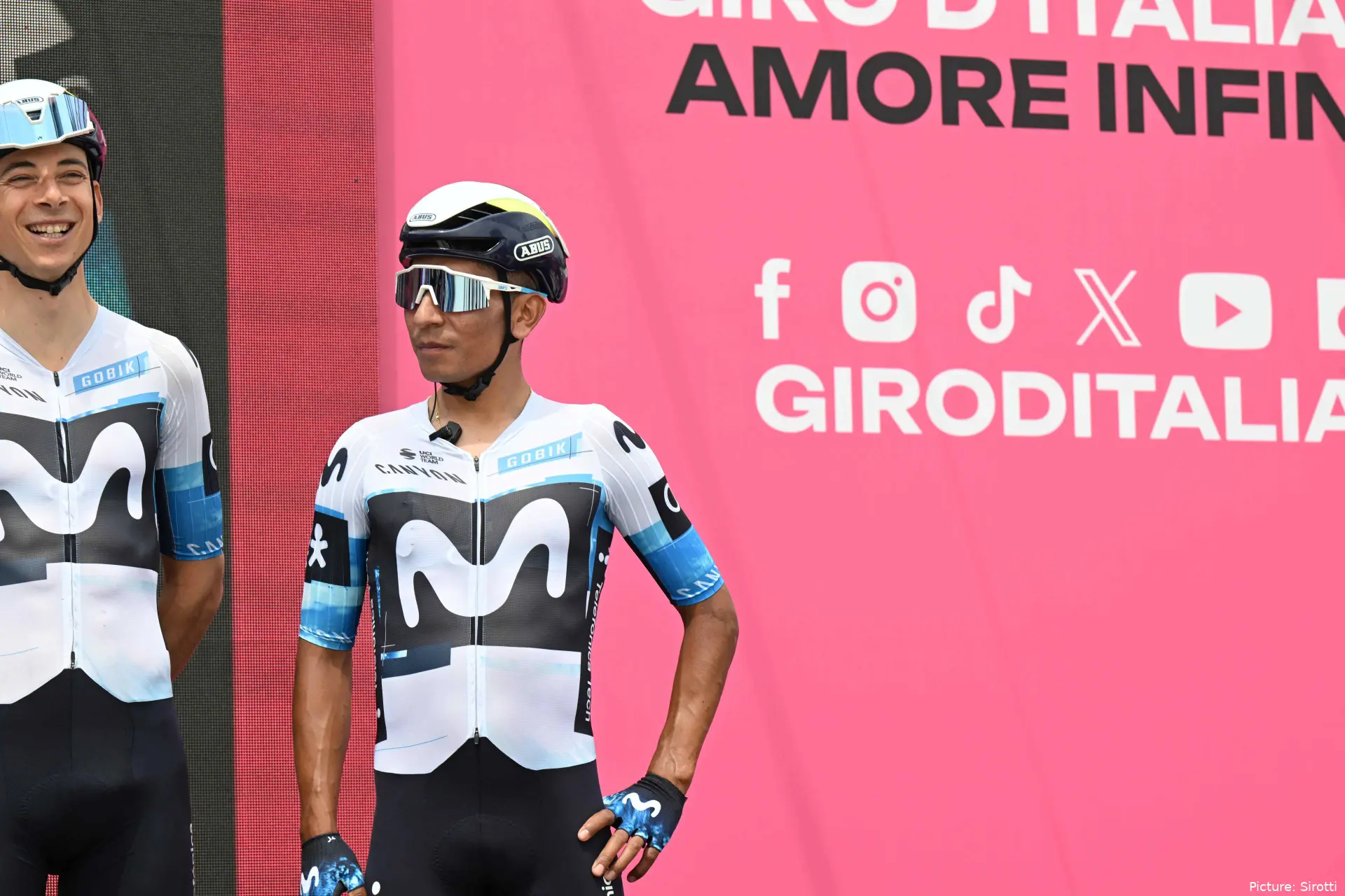 Nairo Quintana, en la presentación del Giro 2025