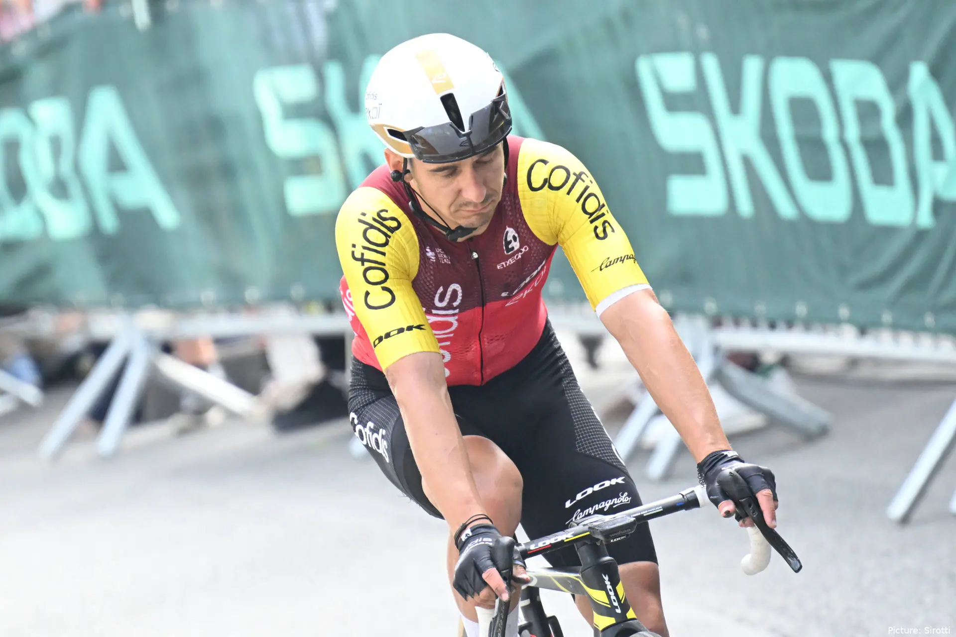 Bryan Coquard, en acción con Cofidis