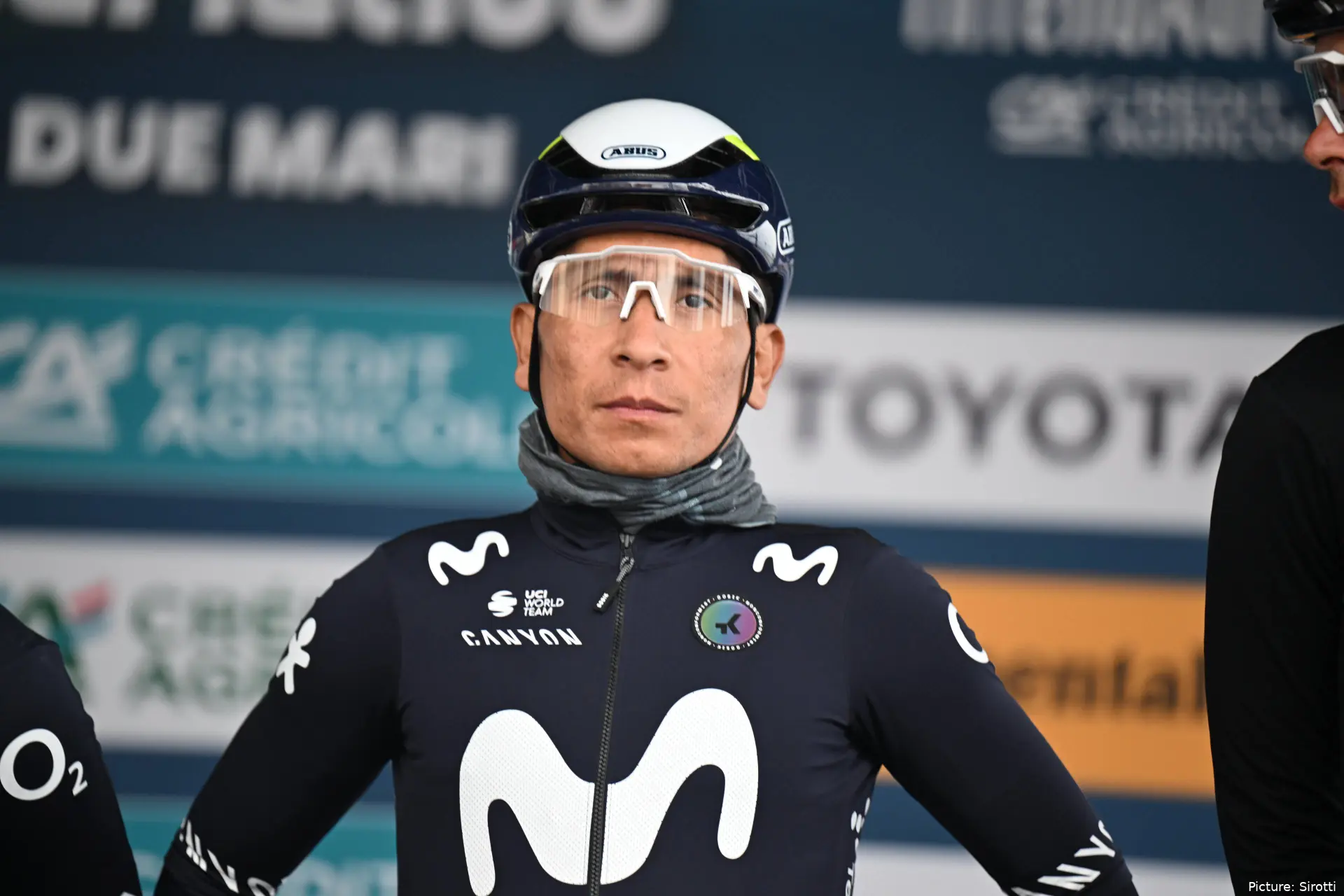 Nairo Quintana, con el maillot de Movistar Team.