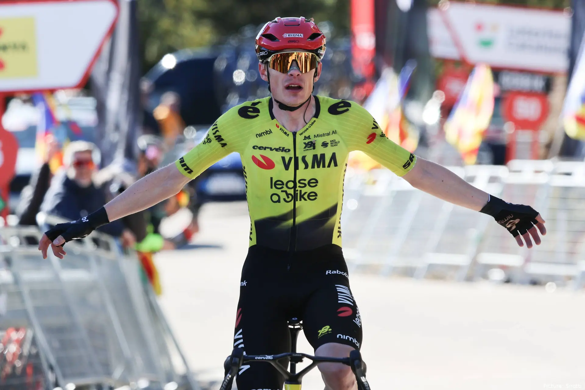 Jonas Vingegaard en la Volta a Catalunya 2026.