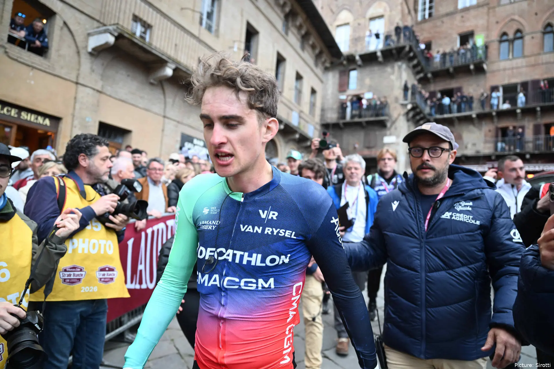 Paul Seixas, en la Strade Bianche 2026