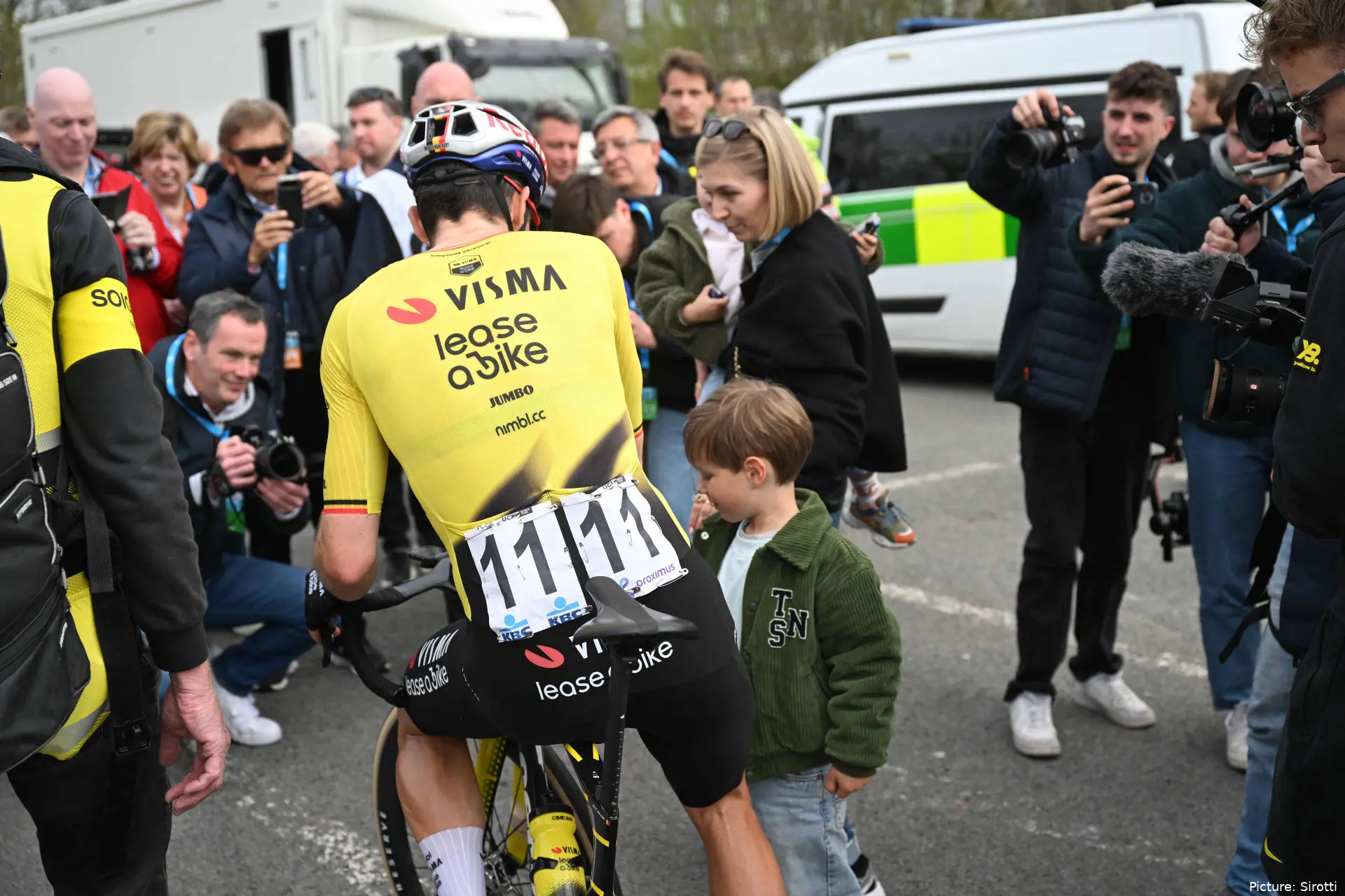 Wout van Aert and his family