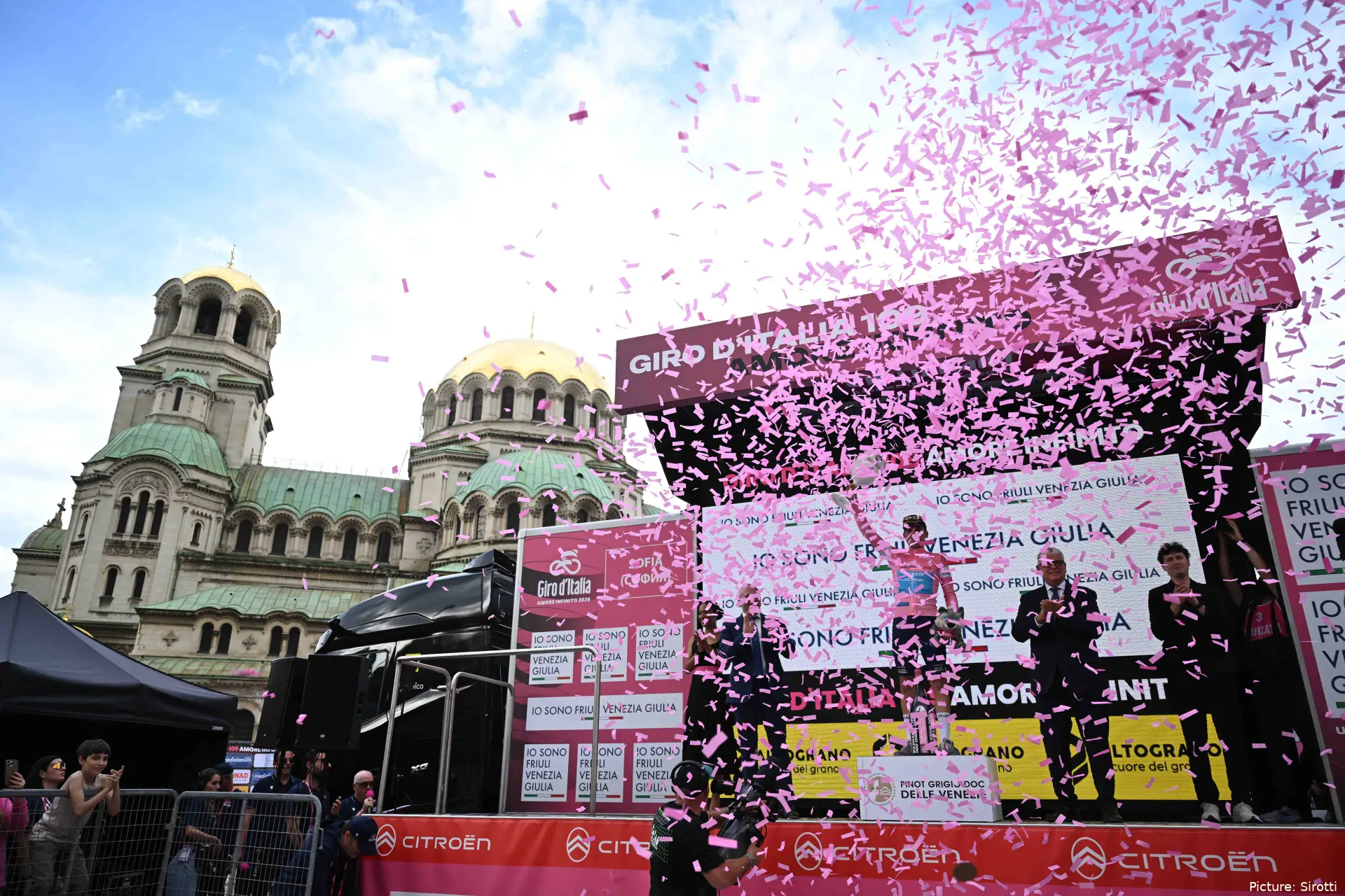 Imágenes del Giro de Italia 2026 en Bulgaria