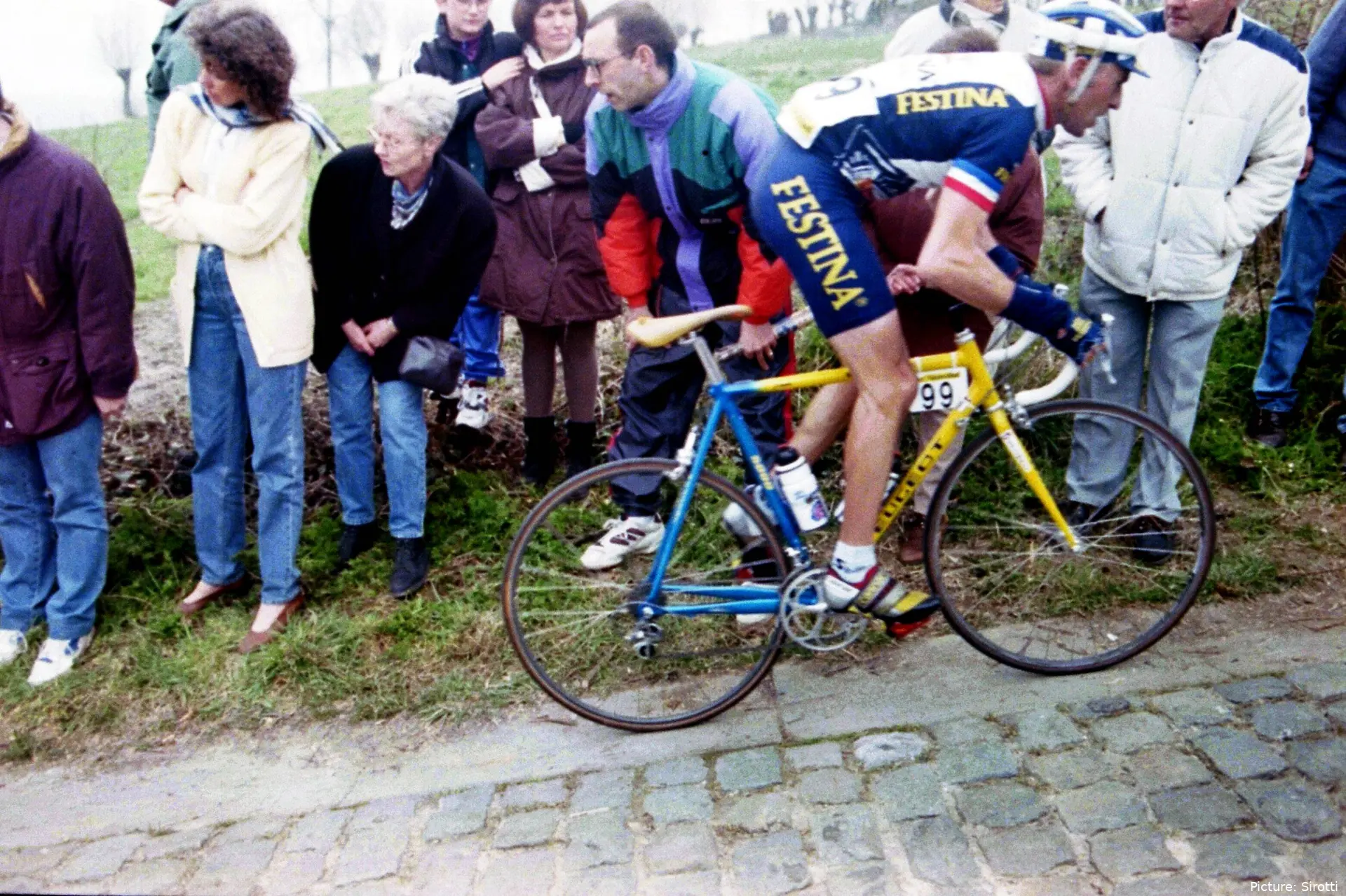 Jérôme Chiotti en el Tour de Flandes de 1996