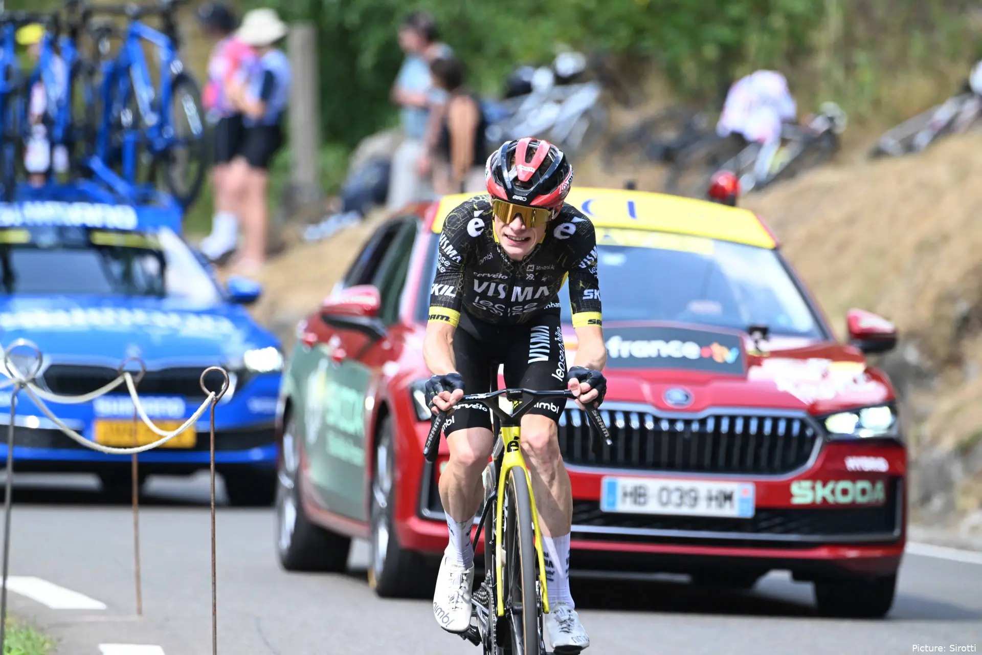 Jonas Vingegaard durante la etapa 6 del Tour de France 2026