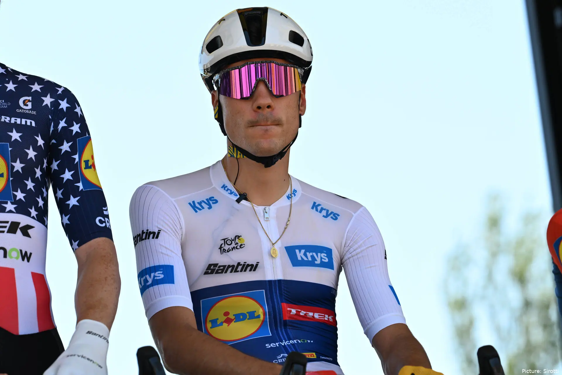 Juan Ayuso en la etapa 2 del Tour de France 2026