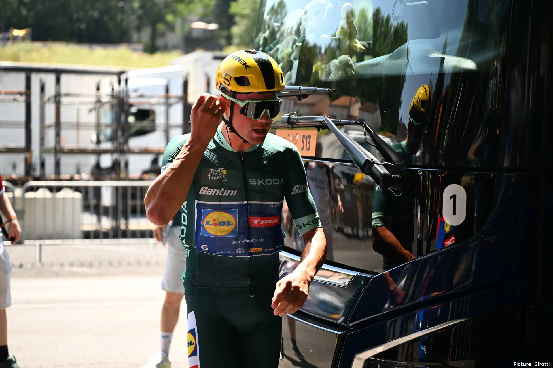 Mads Pedersen en la etapa 10 del Tour de France 2026