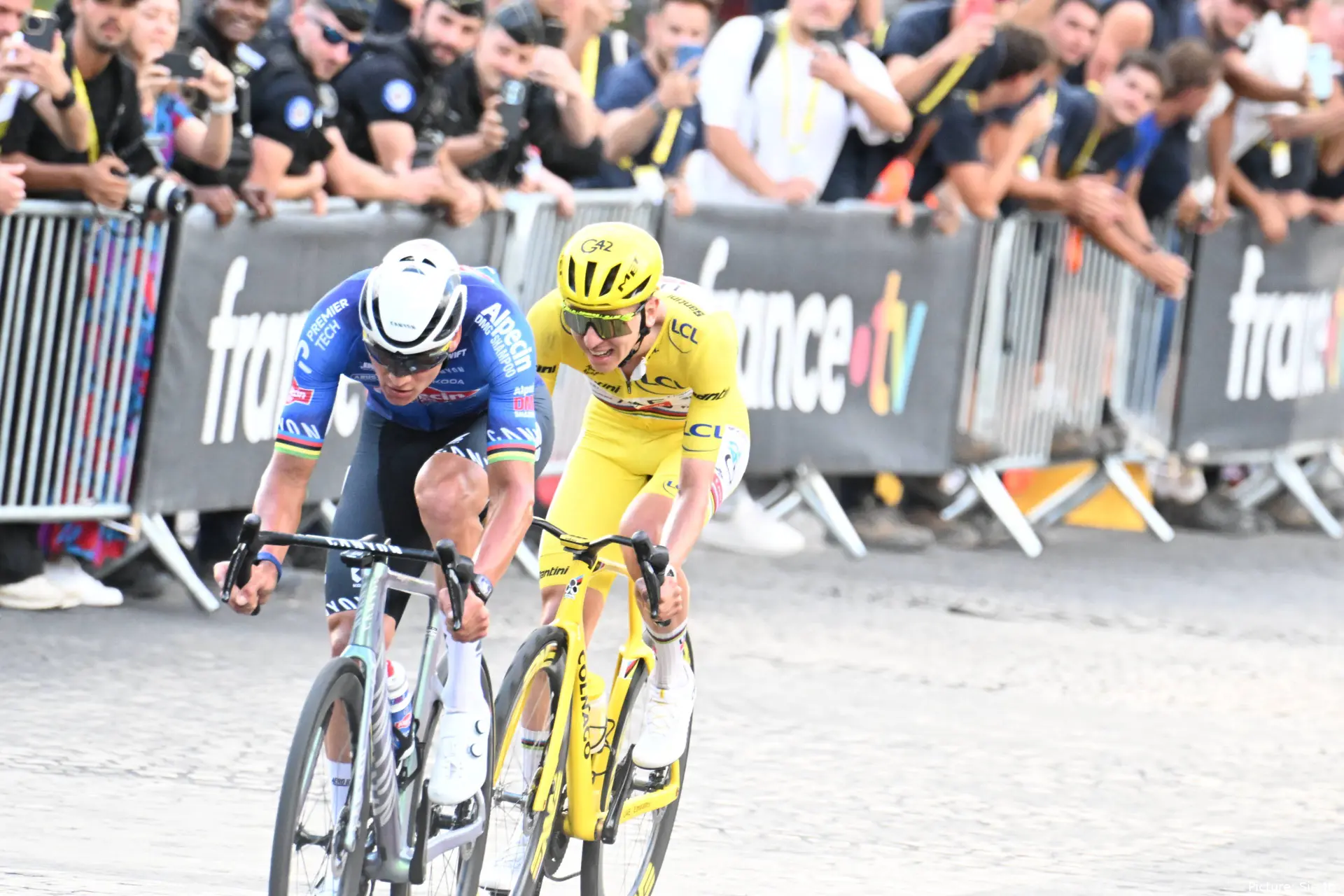 Mathieu van der Poel and Tadej Pogacar