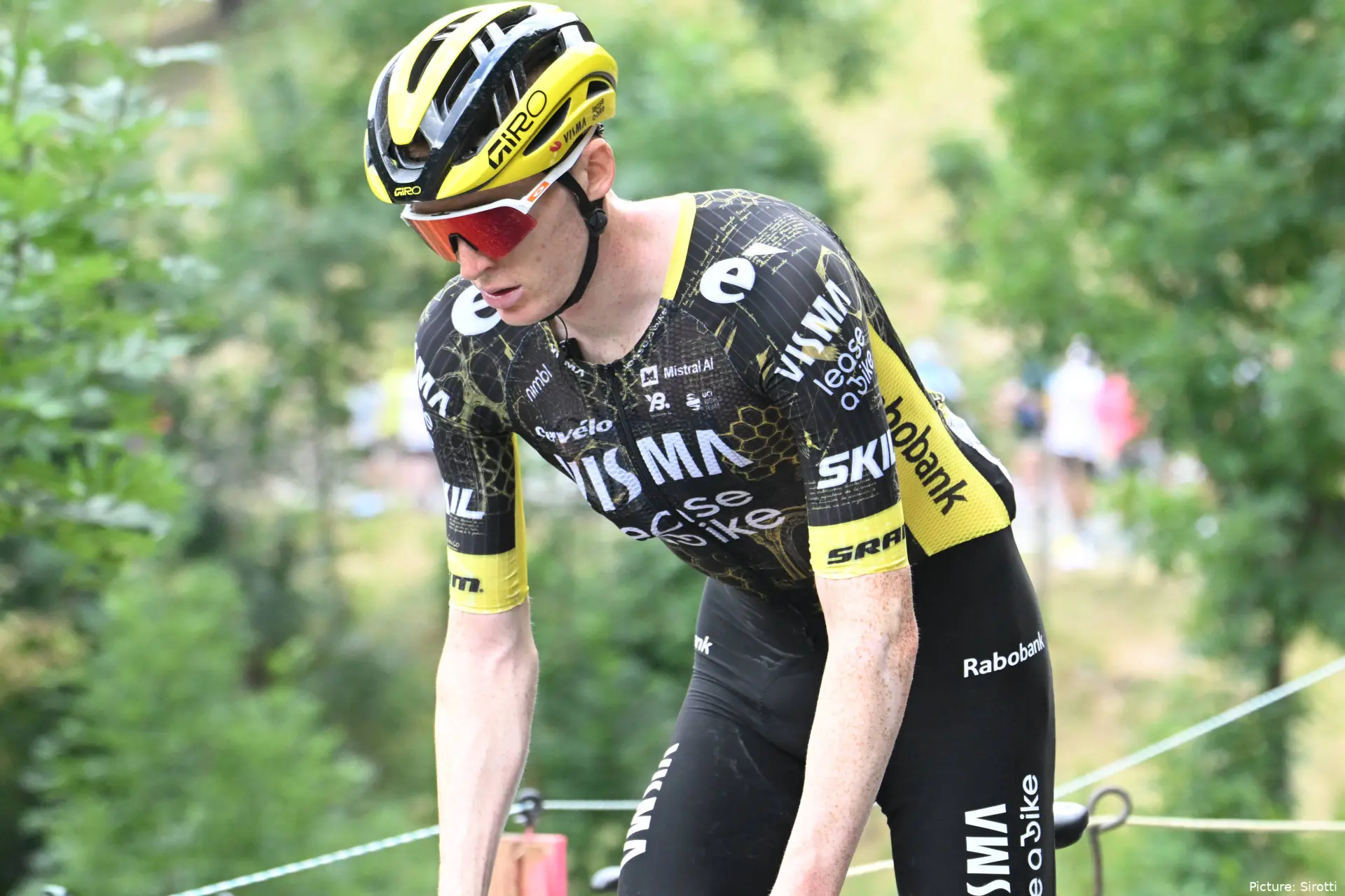 Matteo Jorgenson in action on Stage 6 of the 2026 Tour de France