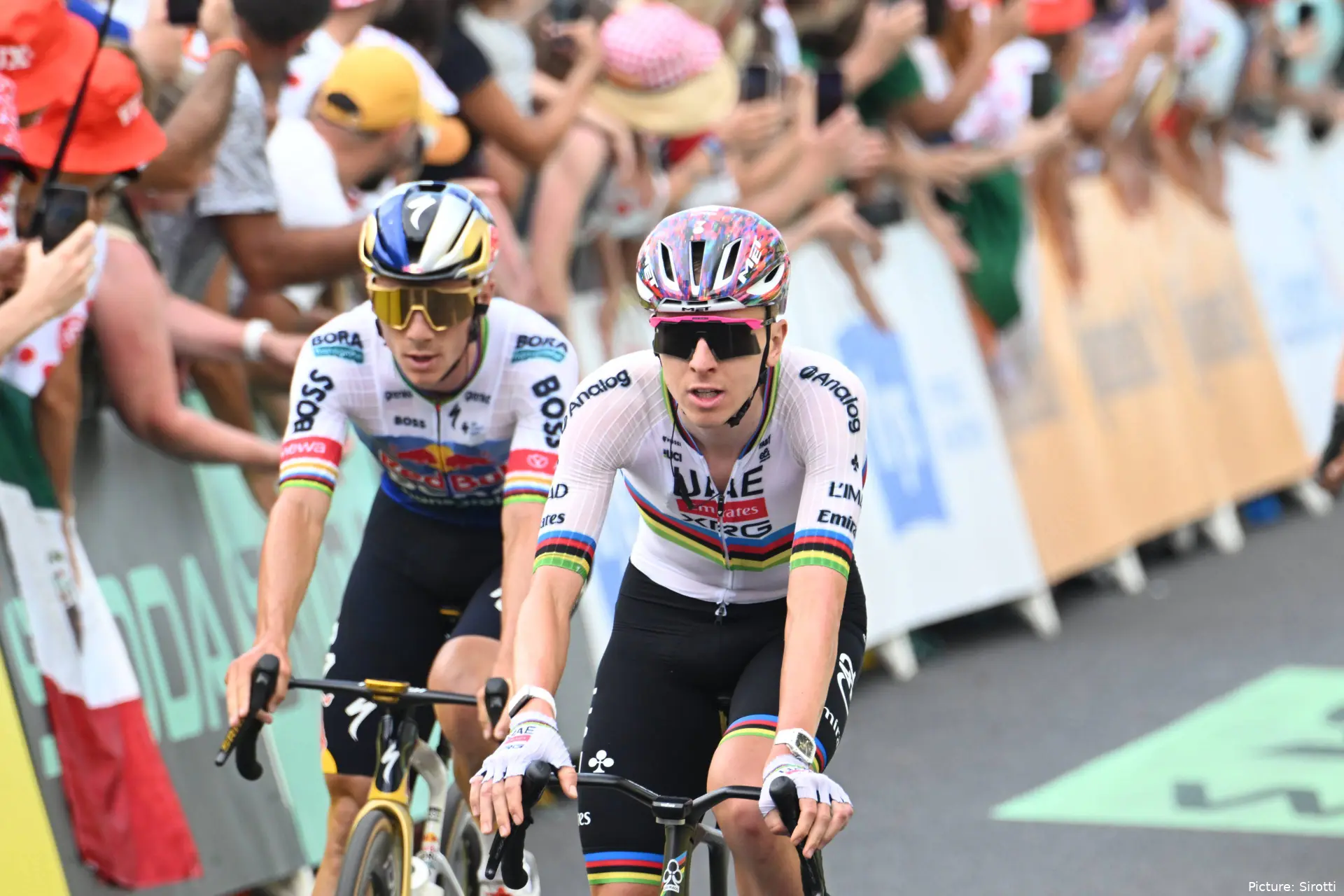 Pogacar y Evenepoel, en el Tour