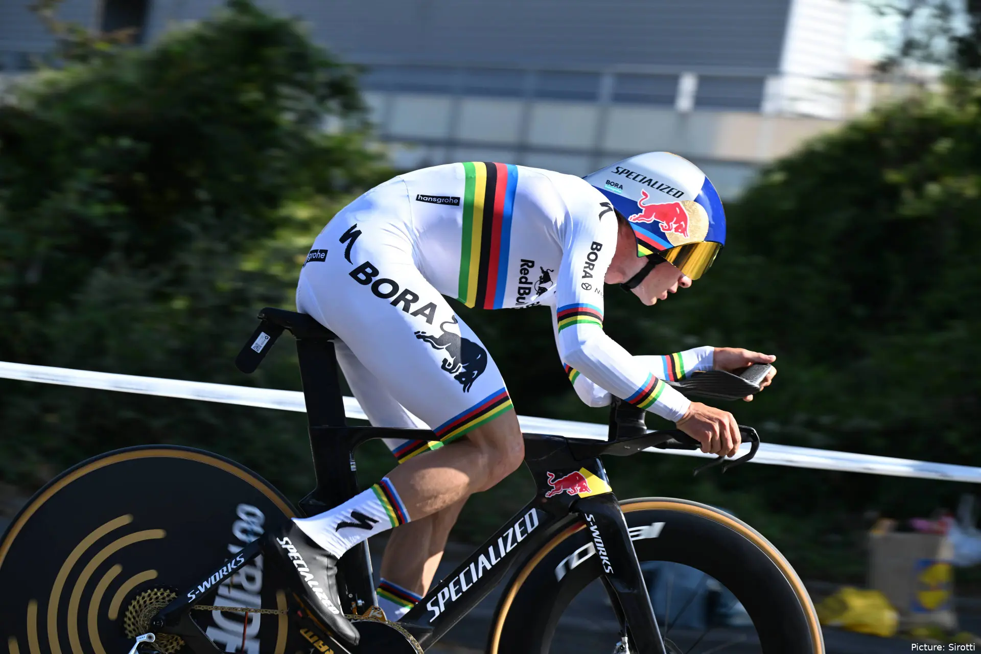 Remco Evenepoel, en la contrarreloj del Tour de Francia 2026.