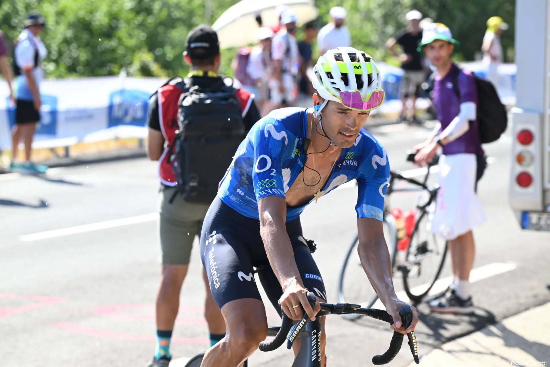 Javi Romo, en el pasado Tour de Francia