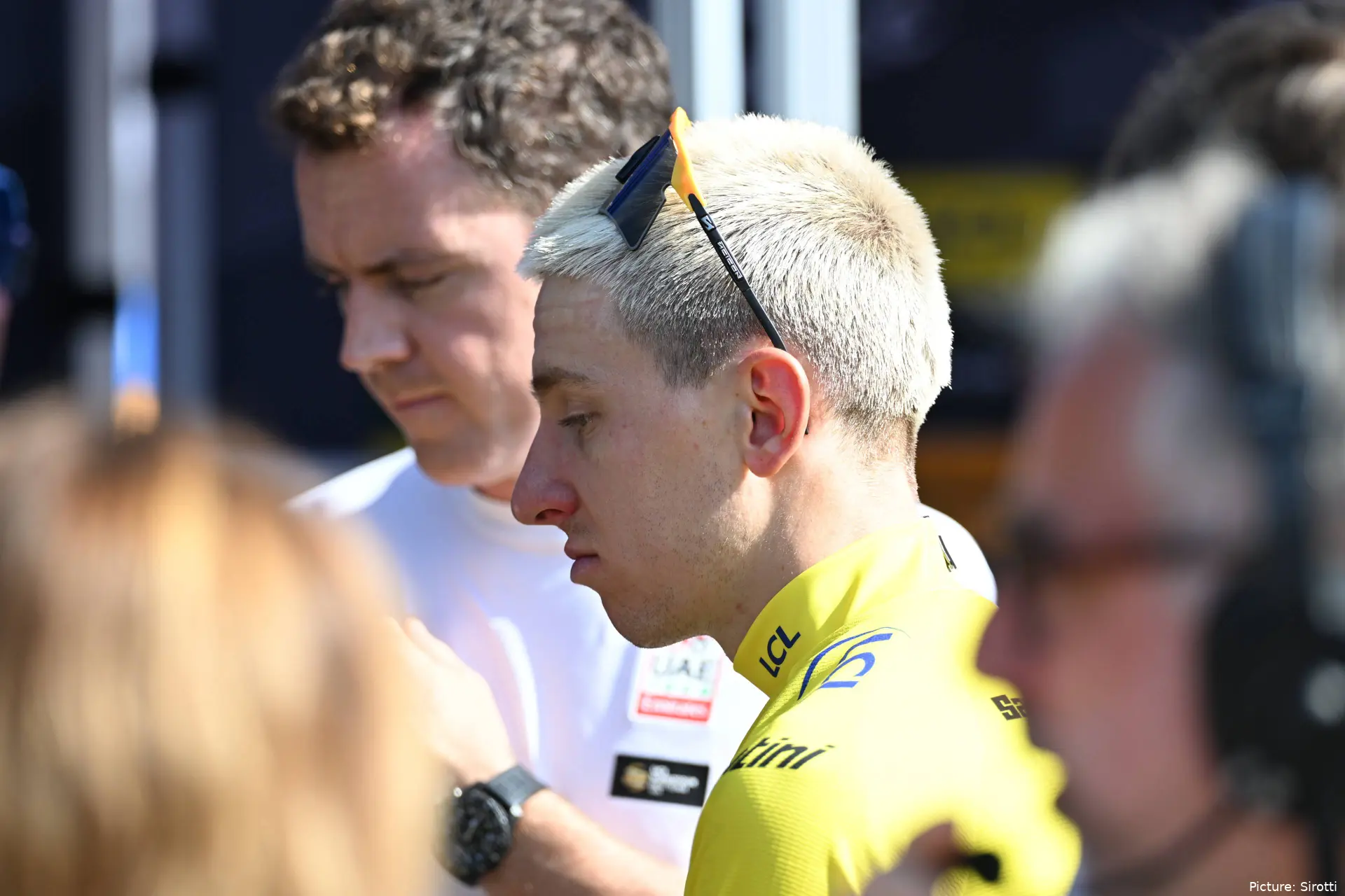 Tadej Pogacar on stage 11 of the 2026 Tour de France