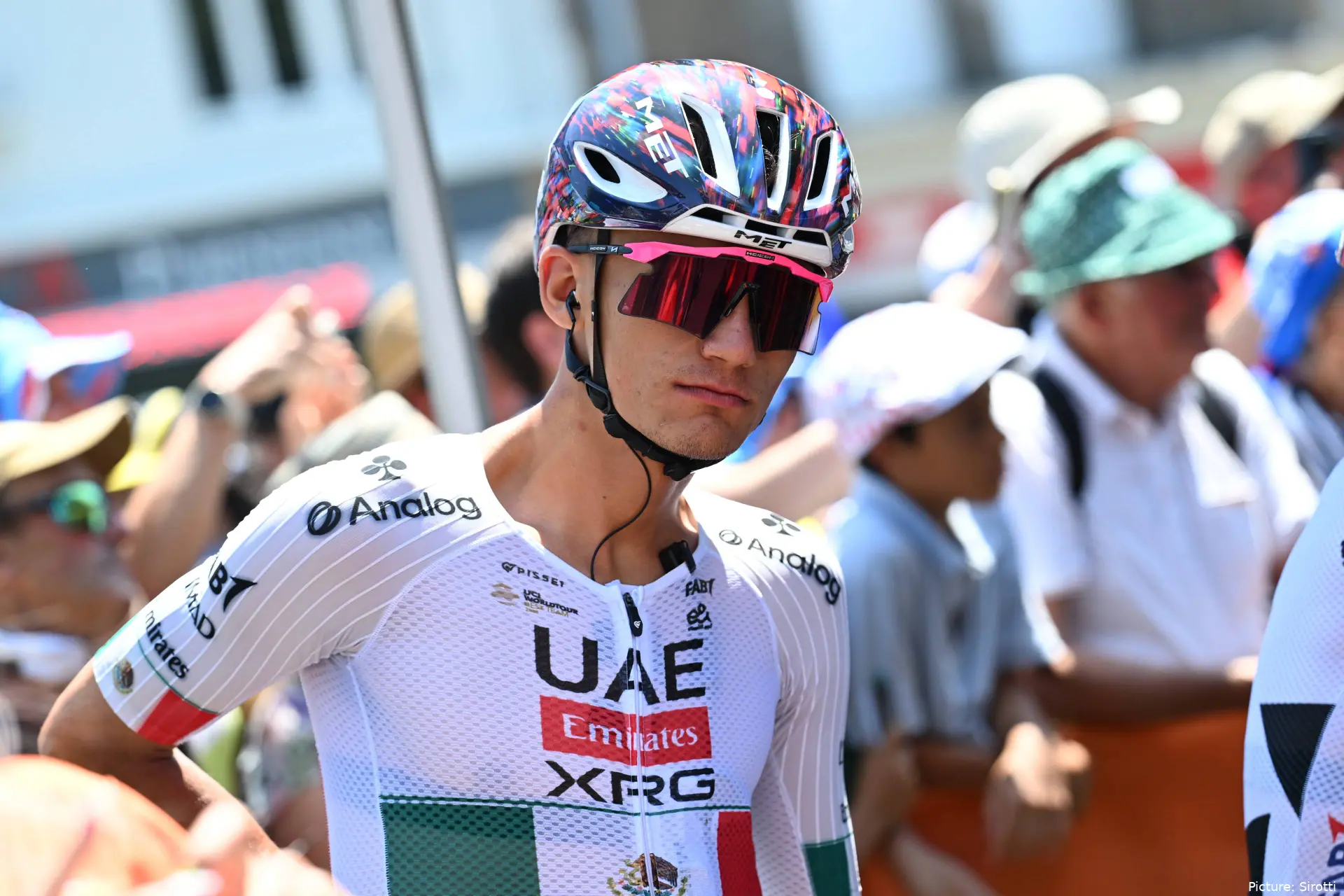 Isaac del Toro, en el Tour de Francia