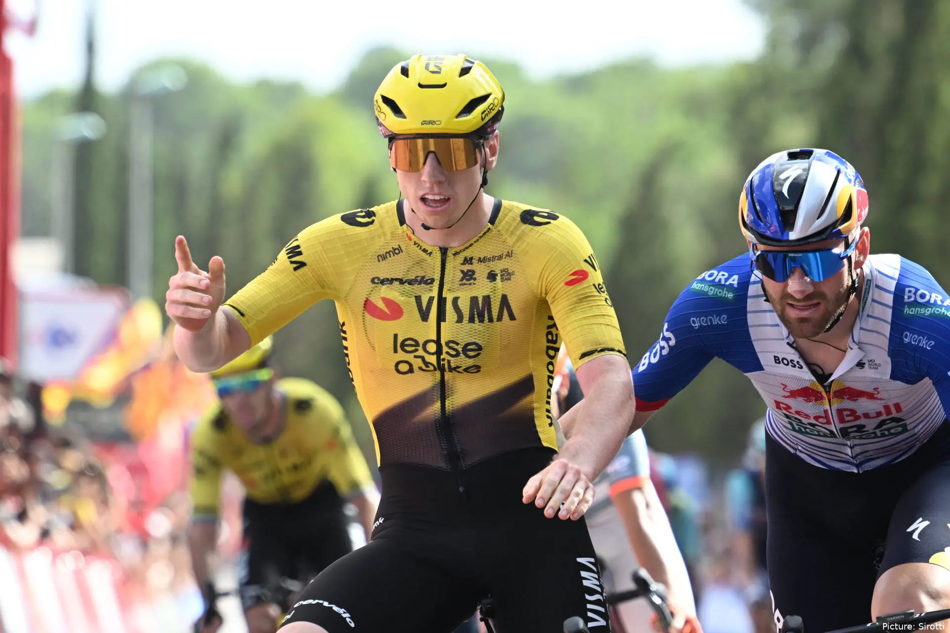 Matthew Brennan at the 2026 Vuelta a Espana