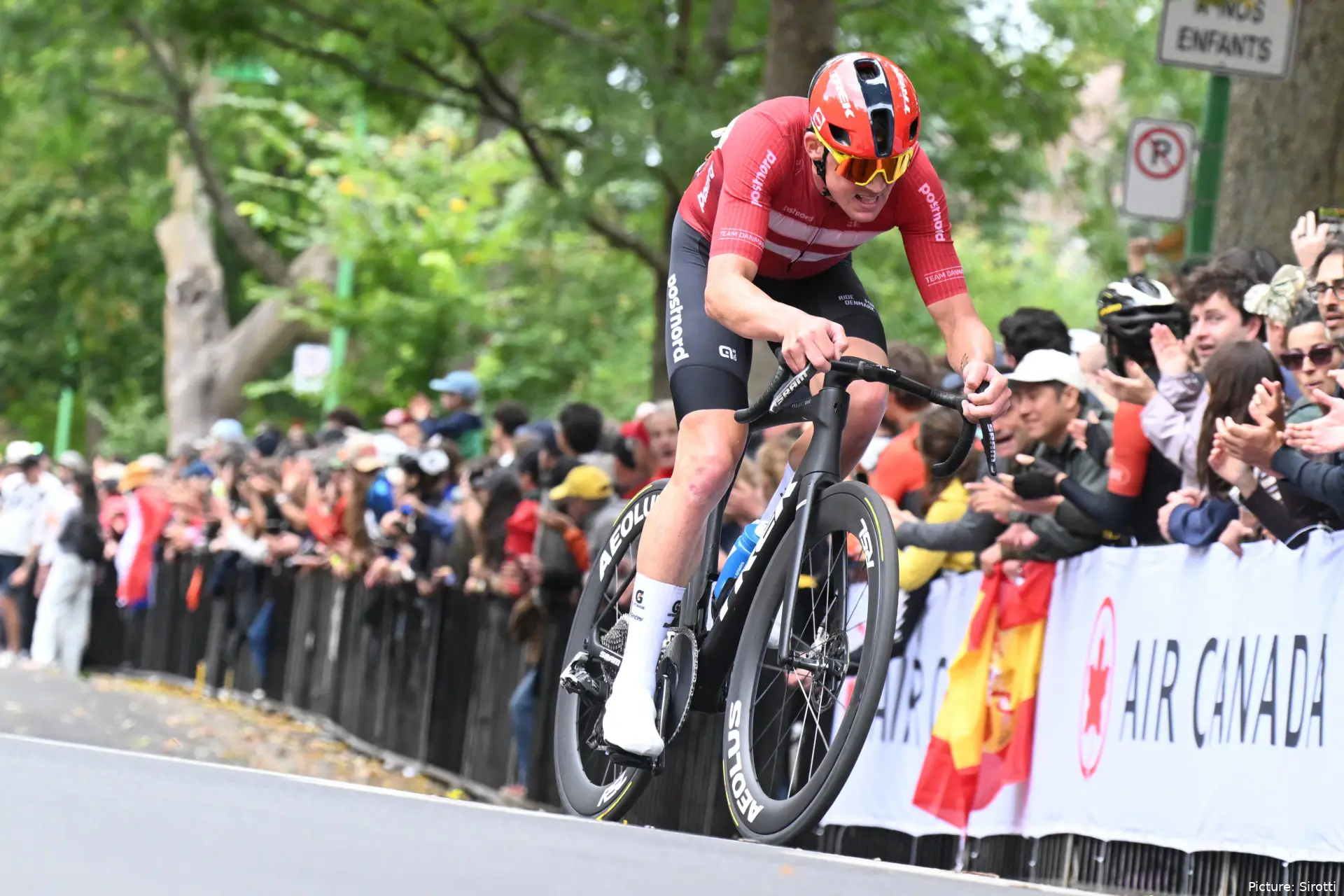 Mads Pedersen, en el Mundial de Montréal 2026.